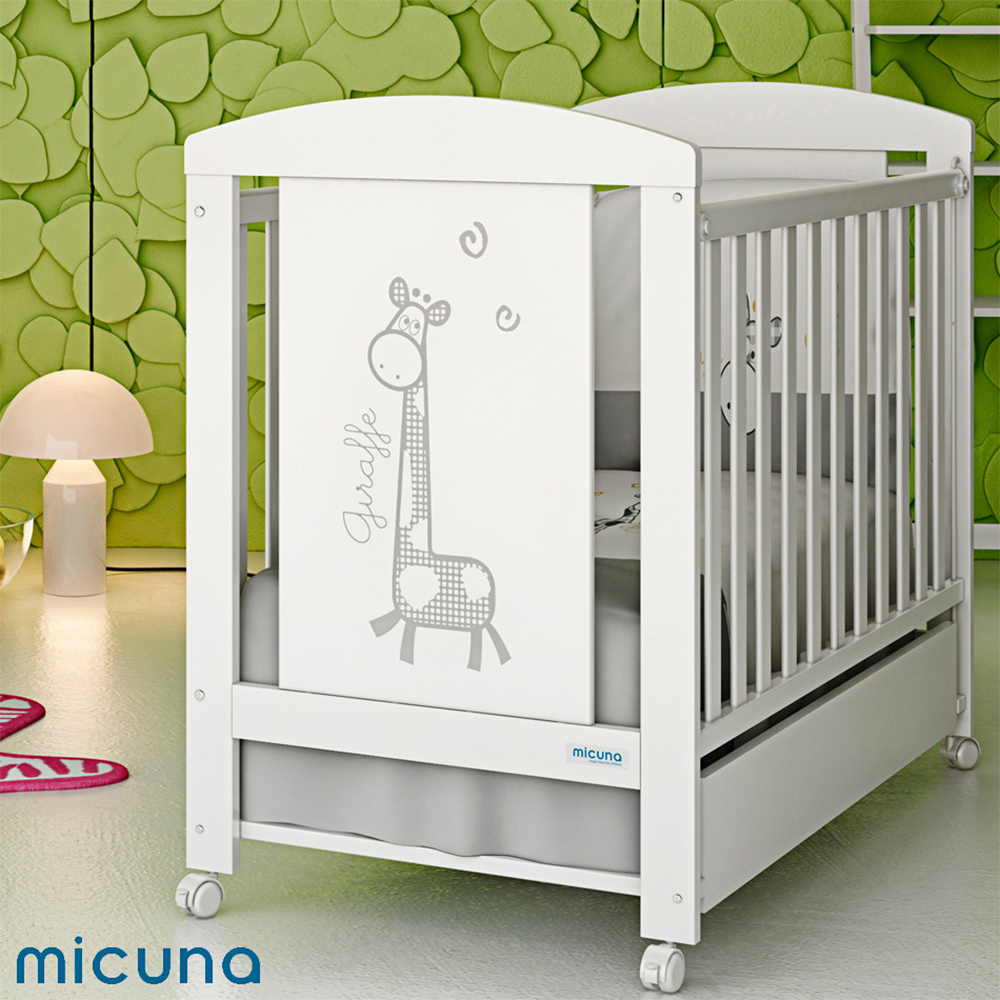 Σετ MICUNA Παιδικό κρεβάτι Sabana + Συρταριέρα με τέσσερα συρτάρια, μπάνιο και αλλαξιέρα + Συρτάρι κρεβατιού