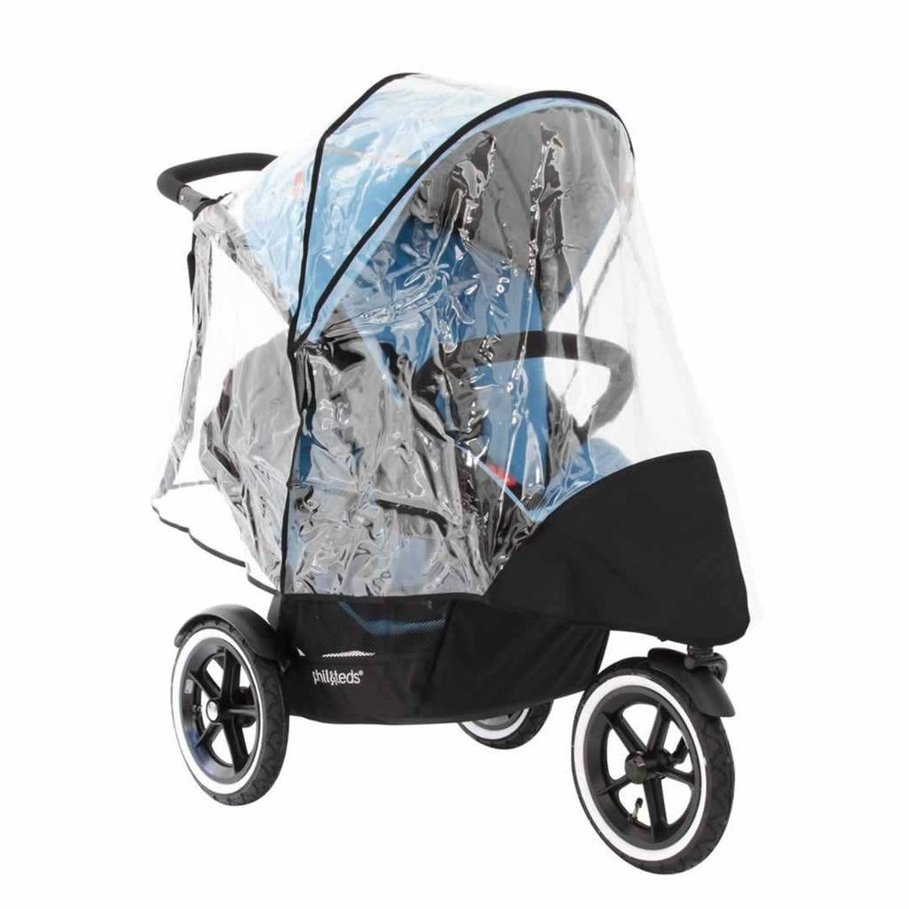 Phil & Teds Sport κάλυμμα βροχής για καροτσάκι με 2 θέσεις