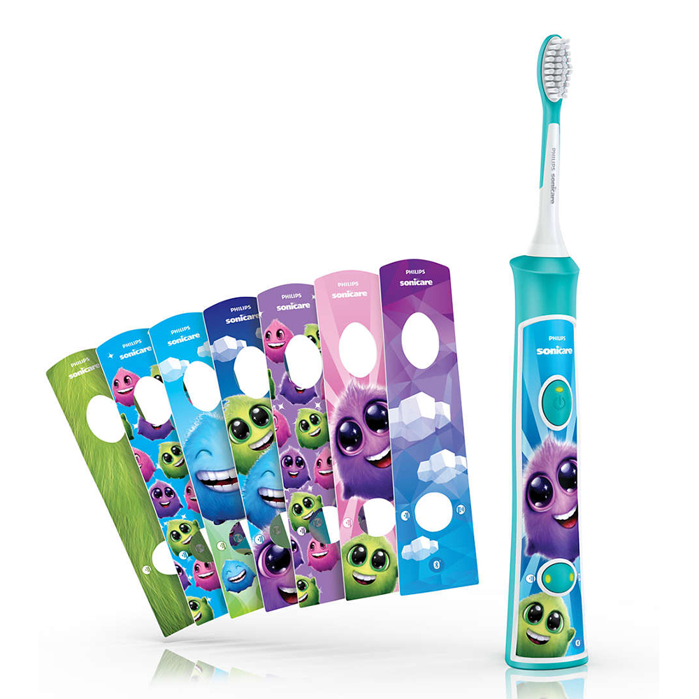 Παιδική οδοντόβουρτσα ForKids με χρώμα Bluetooth μπλε της θάλασσας με 2 κεφαλές