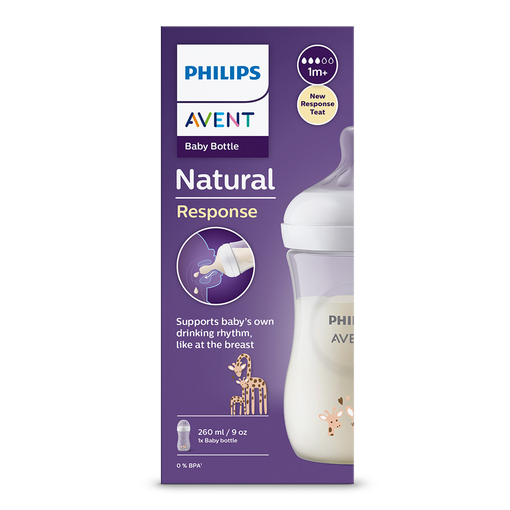 Bottle Natural Response 260 ml 1m+ decor Καμηλοπαρδάλεις