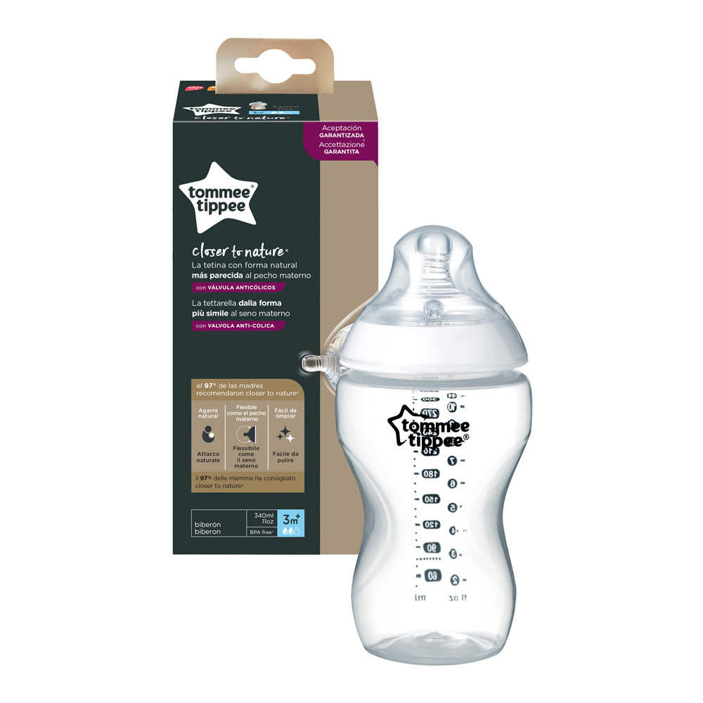 Μπουκάλι σίτισης Tommee Tippee Easi-Vent 3m+, 340 ml