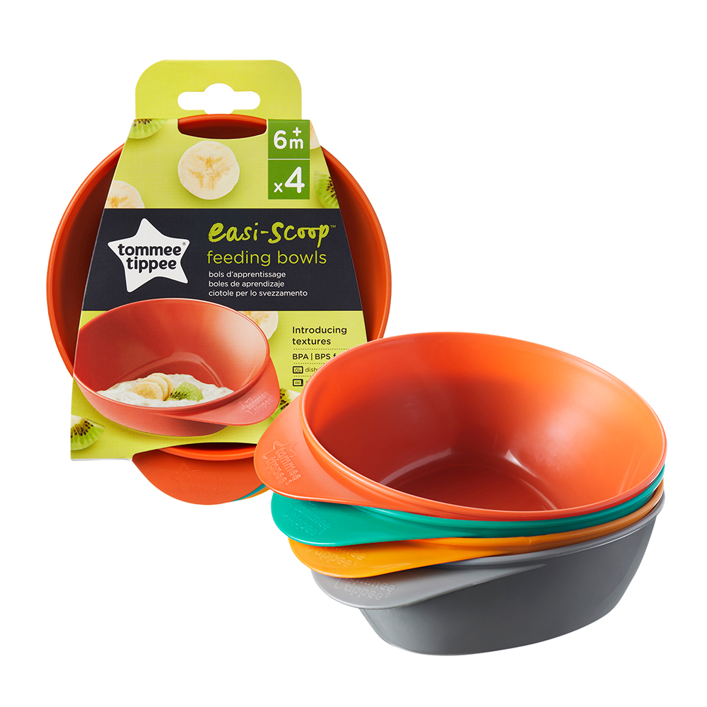 Tommee Tippee Bowls Food 6m+, 4 τεμ./op.