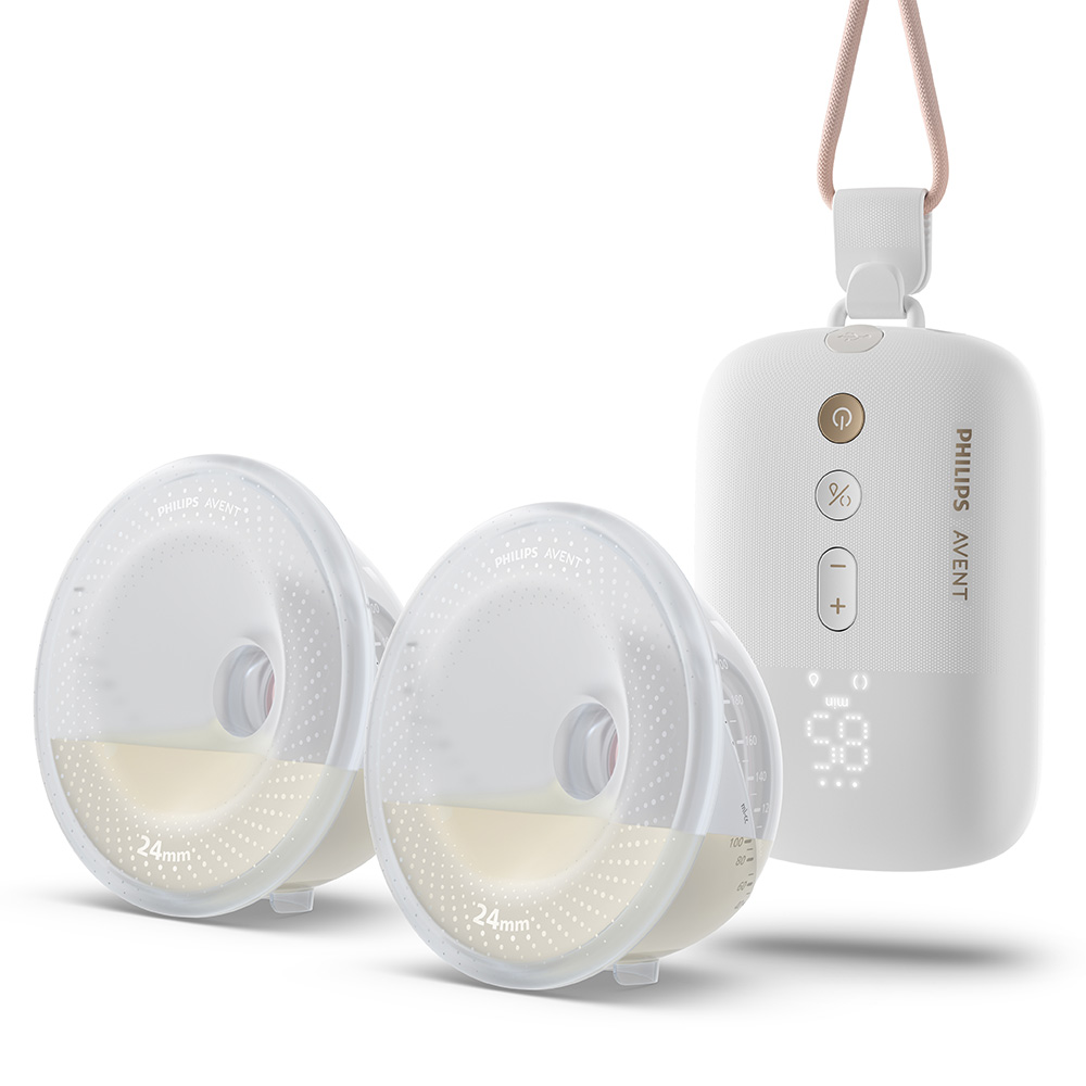 Διπλό ηλεκτρικό θήλαστρο Philips AVENT Hands-free SCF532/11, που χωράει διακριτικά σε σουτιέν και τροφοδοτείται από επαναφορτιζόμενη μπαταρία