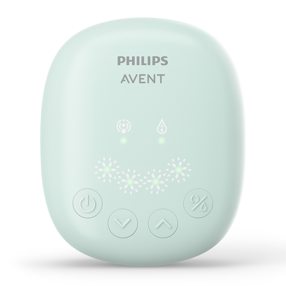 Σετ από ηλεκτρικό θήλαστρο Philips AVENT Essential, 1 μπιμπερό Natural Response 125 ml, 5 φακελάκια μητρικού γάλακτος και 4 επιθέματα