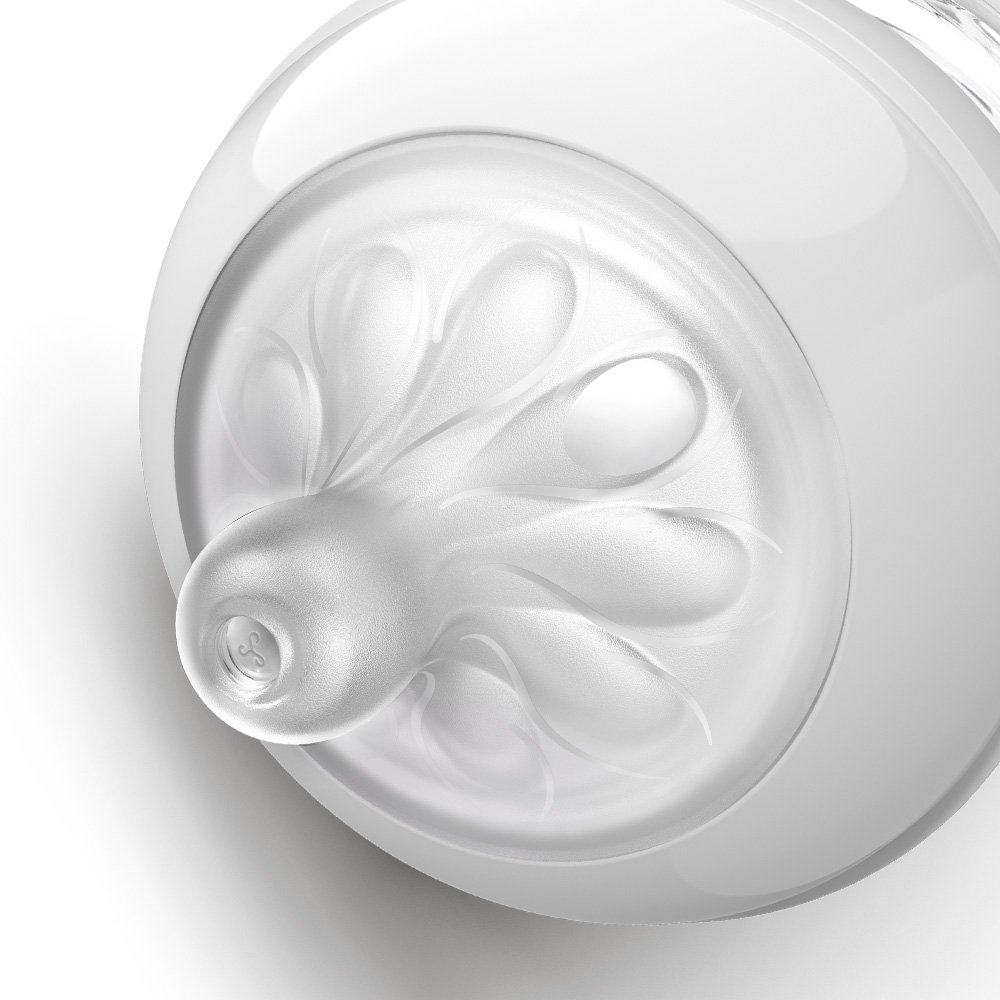 Βρεφικό σετ Philips AVENT SCD837/10 με μπιμπερό Natural Response 125 ml με θηλή χωρίς διαρροές Flow 2, 0m+ και πιπίλα Ultra Air 0-6m