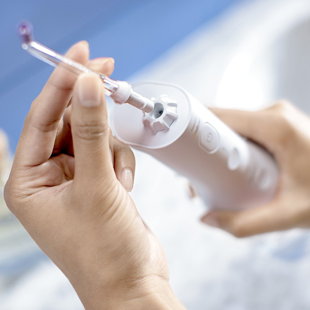 Σετ στοματικό ντους Philips Sonicare Power Flosser 3000 Interdontal and Sonic ηλεκτρική οδοντόβουρτσα Diamond Clean series 9000, Philips Sonicare HX3886/41