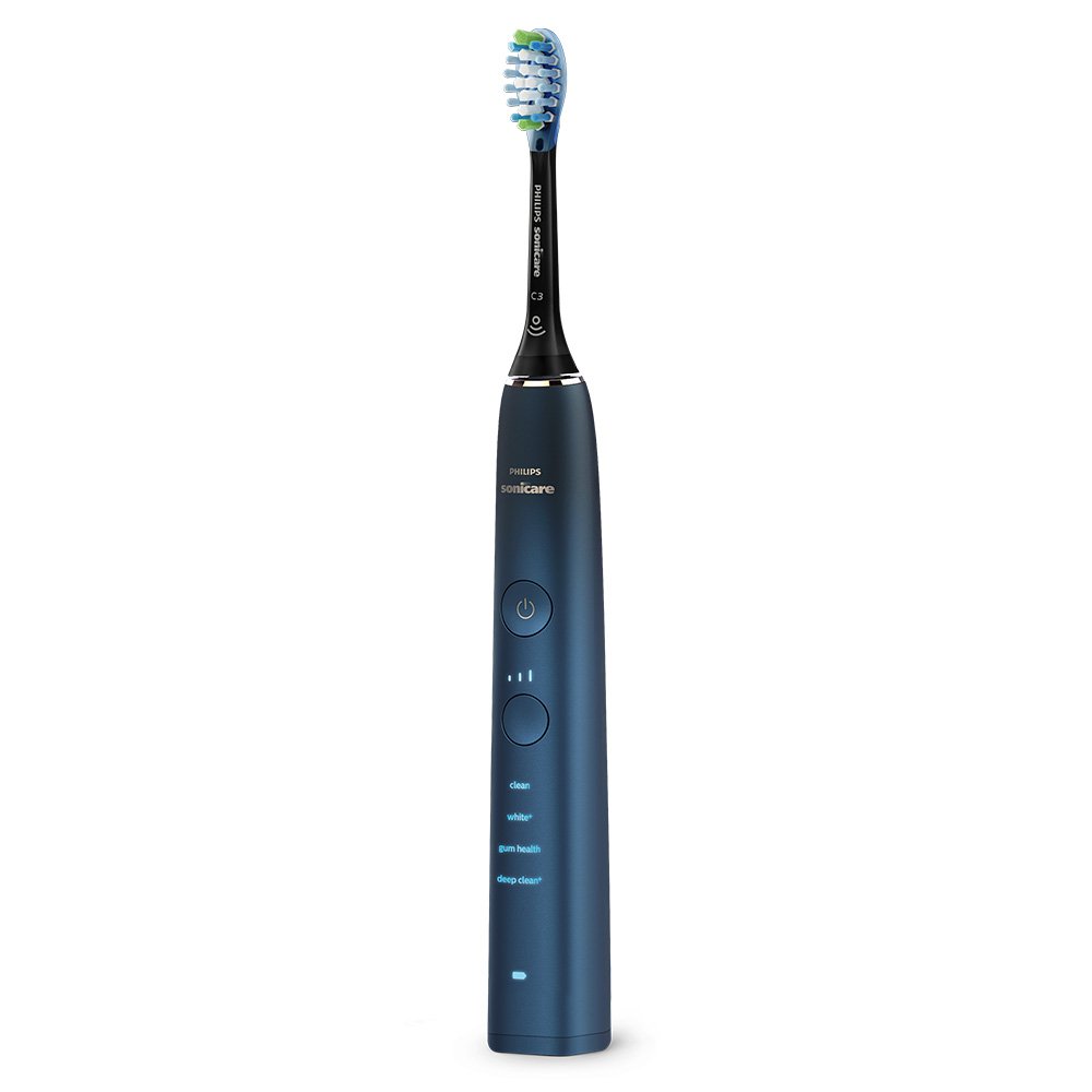 Ηλεκτρική βούρτσα Sonic Philips Sonicare DiamondClean 9000 HX9911/88, με κεφαλή C3 Premium, 4 λειτουργίες, 3 εντάσεις, θήκη ταξιδιού, Bluetooth