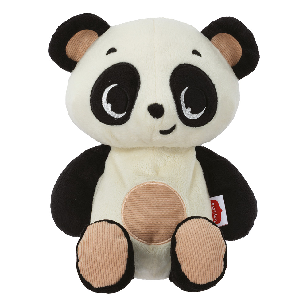 Λούτρινο Πάντα Αγκαλιάς Tiny Love Snuggly Buddy από τη σειρά Black&White Décor, με 5 χαλαρωτικούς ήχους και εφέ "Breathing", με 3 λειτουργίες φωτισμού.