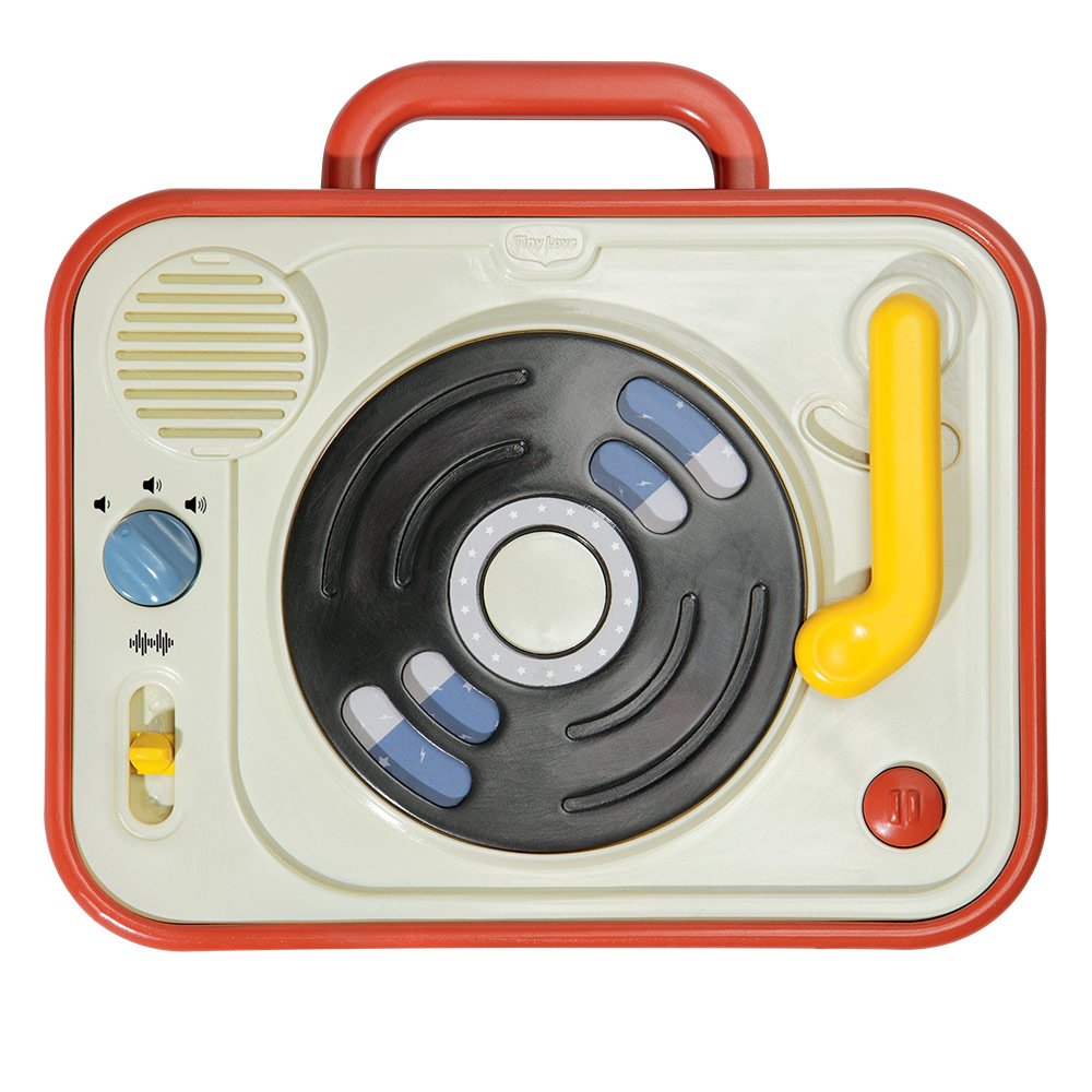 Tiny Rockers Series Electronic Music Toy DJ Station, 13 Rock 'n' Roll Tunes, Peek-a-Boo Turntable, 12m+
