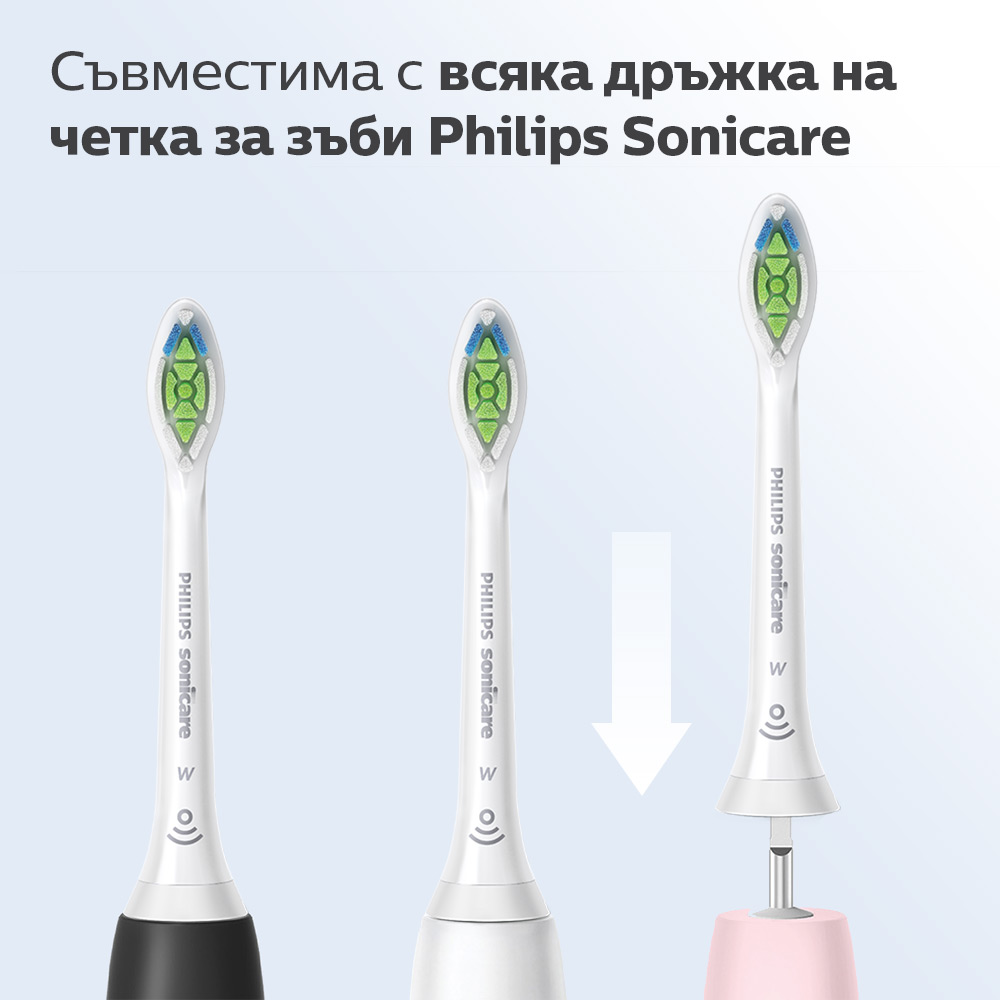 Σετ 2 κεφαλών οδοντόβουρτσας W2 Optimal White HX6062/87 για ηλεκτρικές οδοντόβουρτσες Philips Sonicare, σκληρότητα τριχών: Μέτρια μαλακή