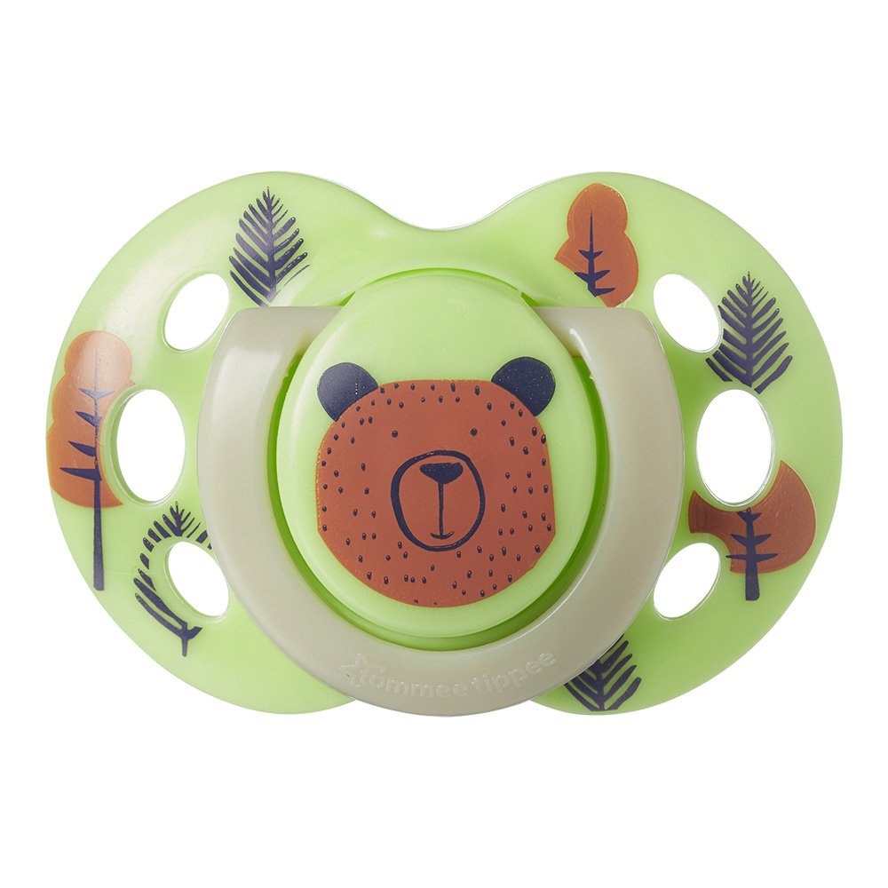 Σετ των 2 Tommee Tippee FUN FRIENDS Ορθοδοντικές Πιπίλες με Θήλα Σιλικόνης, 6-18m, Διακόσμηση Fun Shield, σε κουτί αποστείρωσης