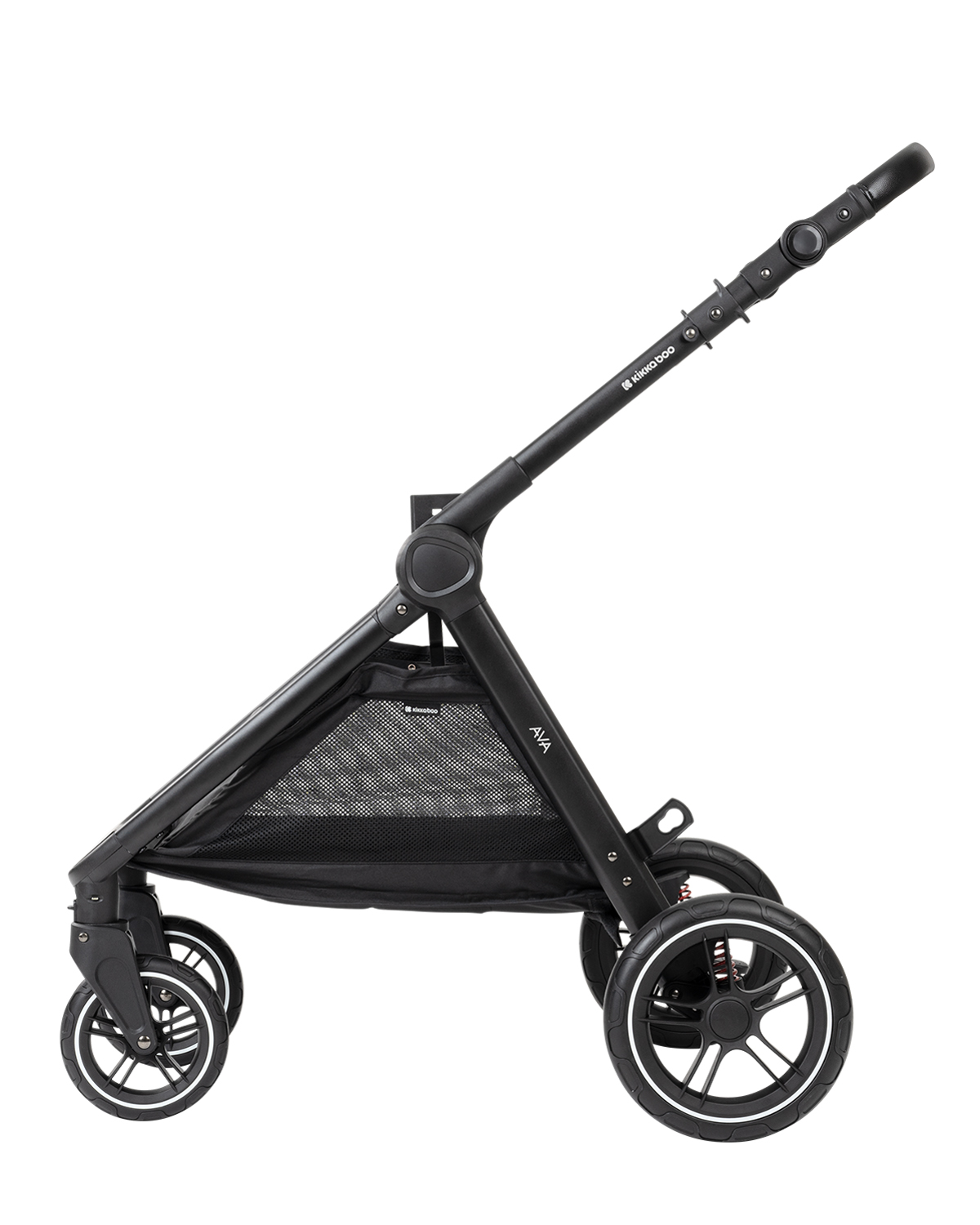 Комбинирана количка 3в1 с кош за новородено Ava Black