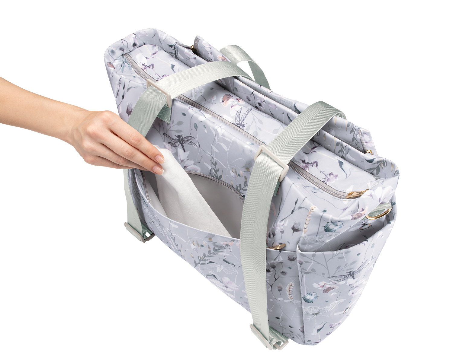 Τσάντα Florence Dreamy Fields Grey Bag