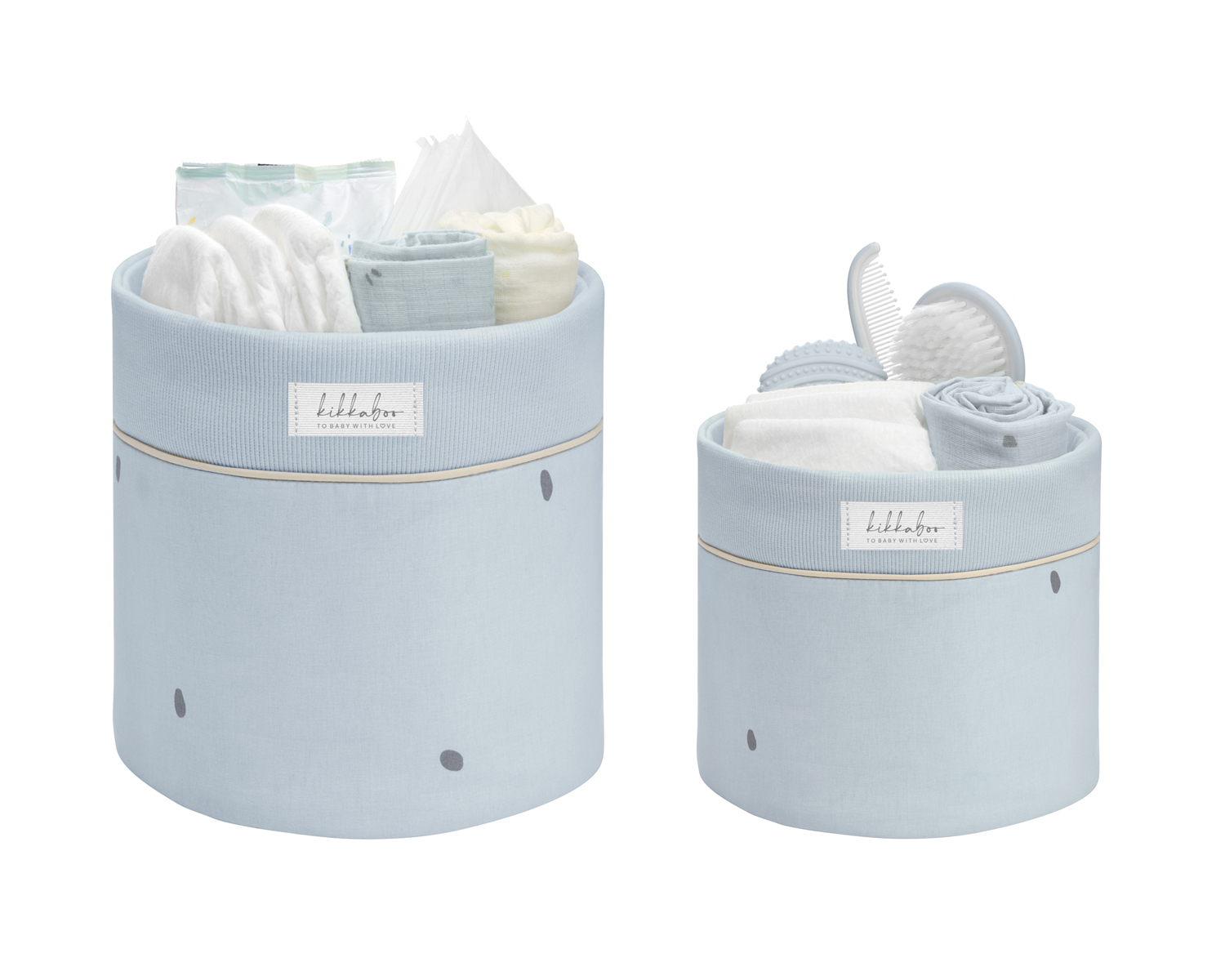 Σετ καλαθιού αξεσουάρ 2 τμχ - 18cm και 14cm Stripy Friends