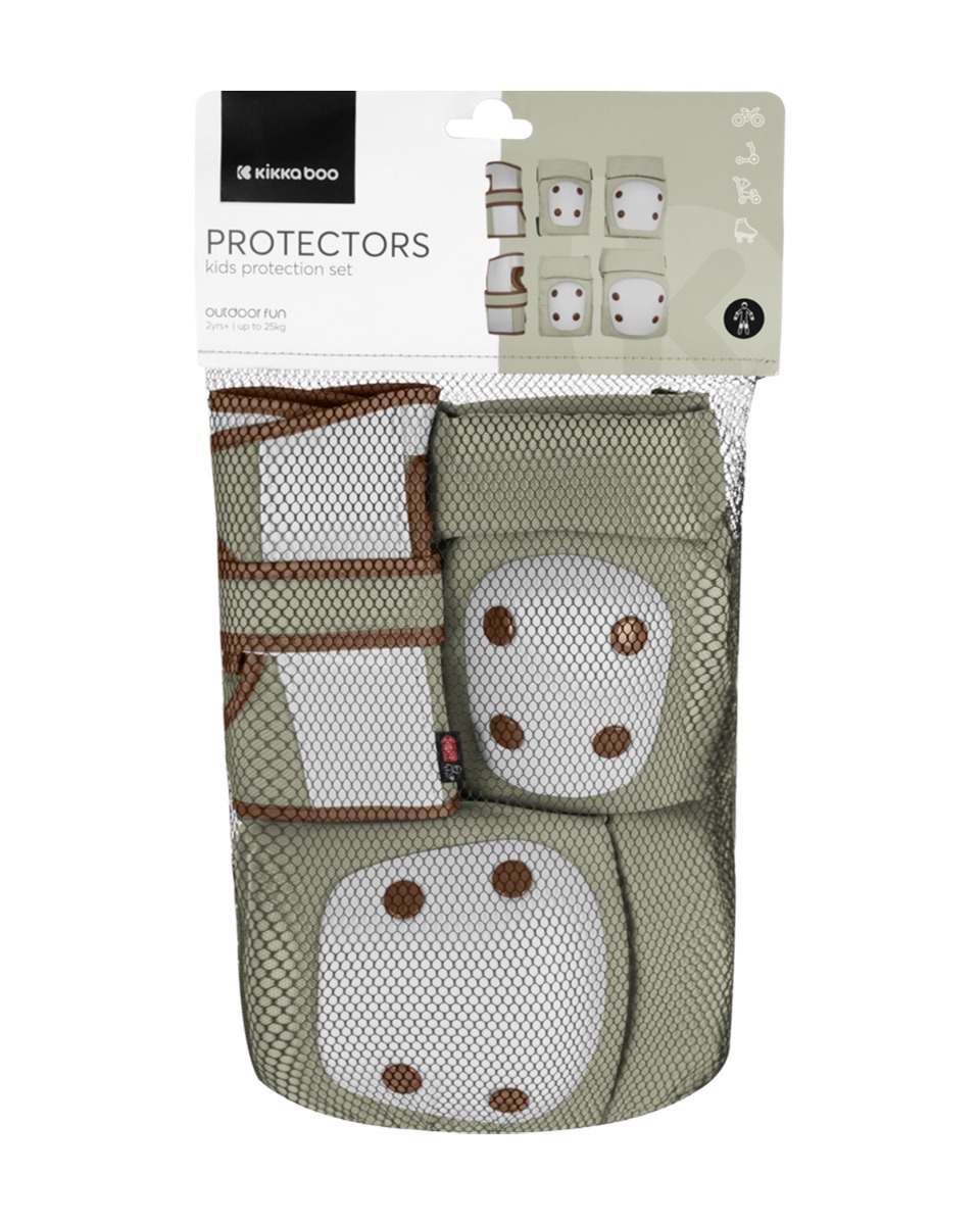 Комплект протектори за колене и лакти Army Green