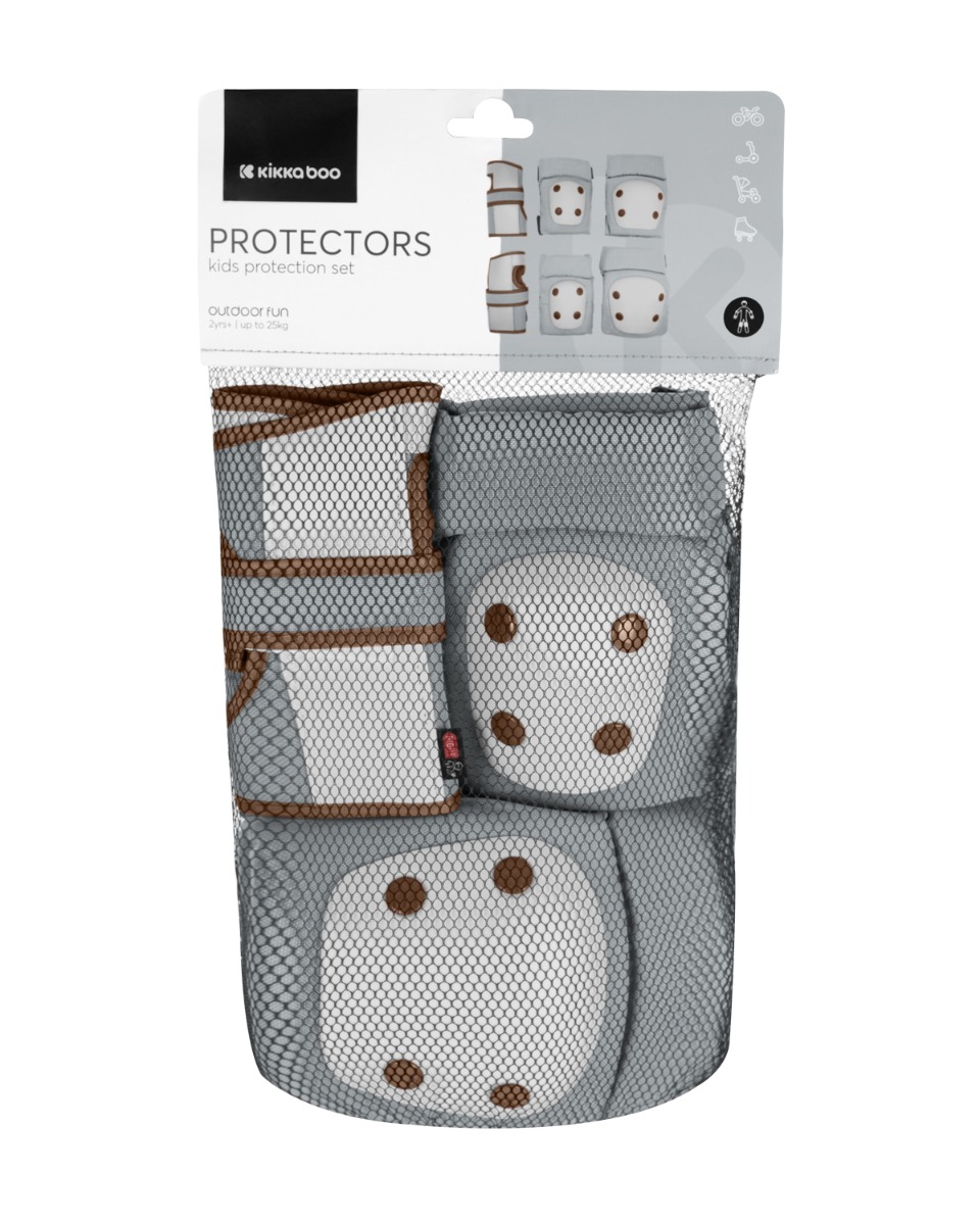 Комплект протектори за колене и лакти Grey
