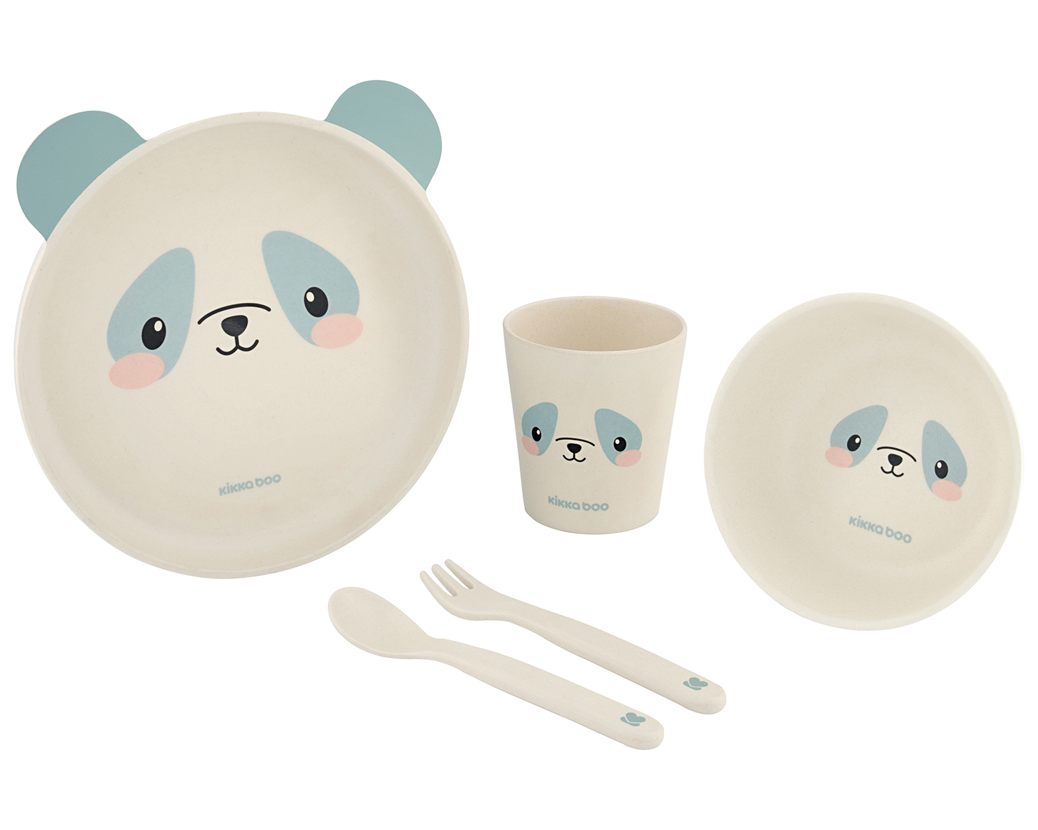 Σετ τραπεζαρίας Bamboo Panda Blue