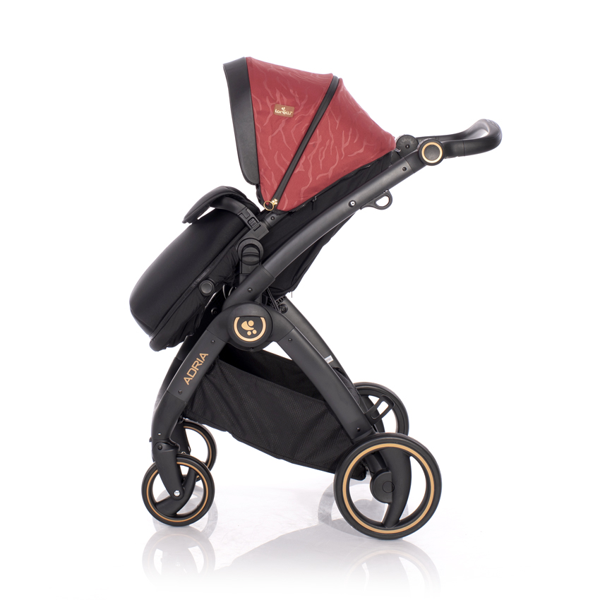 Бебешка количка adria black&red