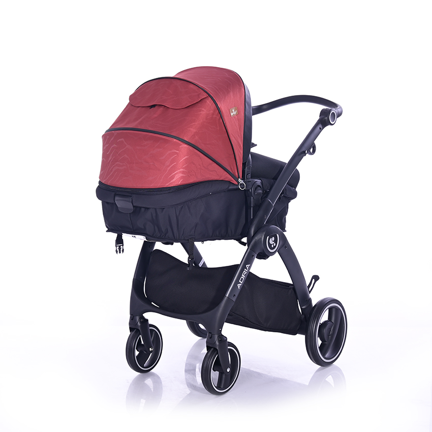 Бебешка количка adria black&red