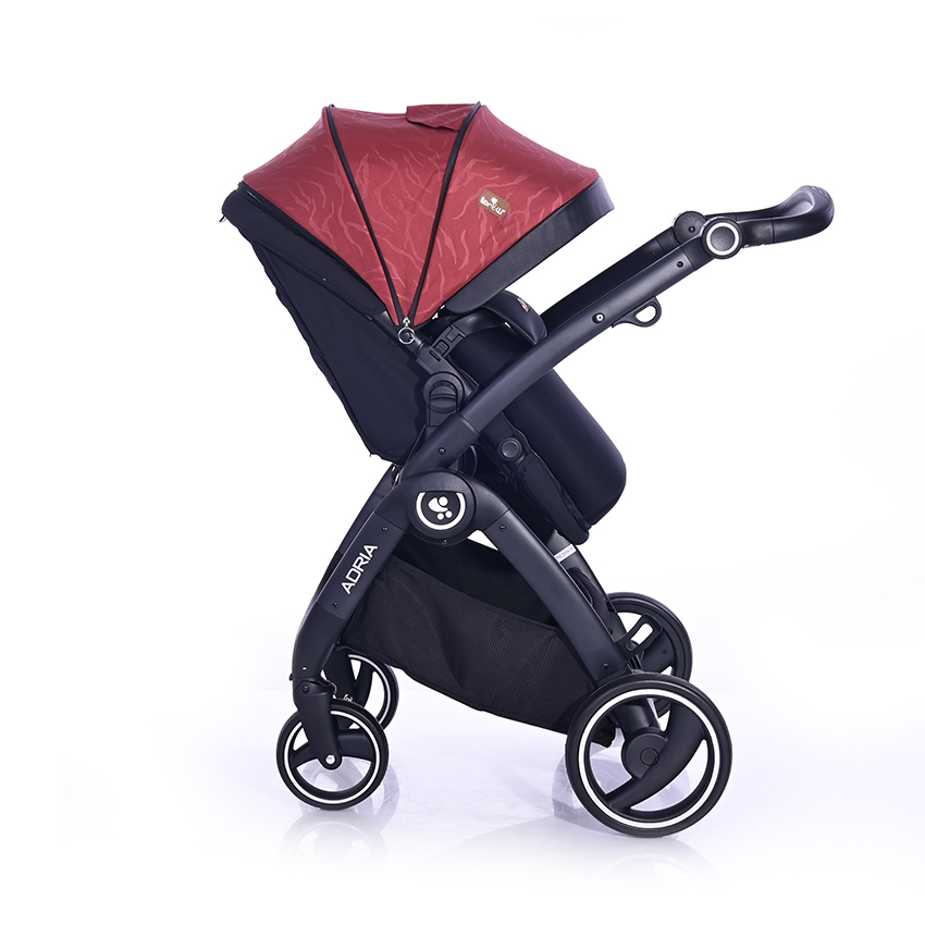 Бебешка количка adria black&red
