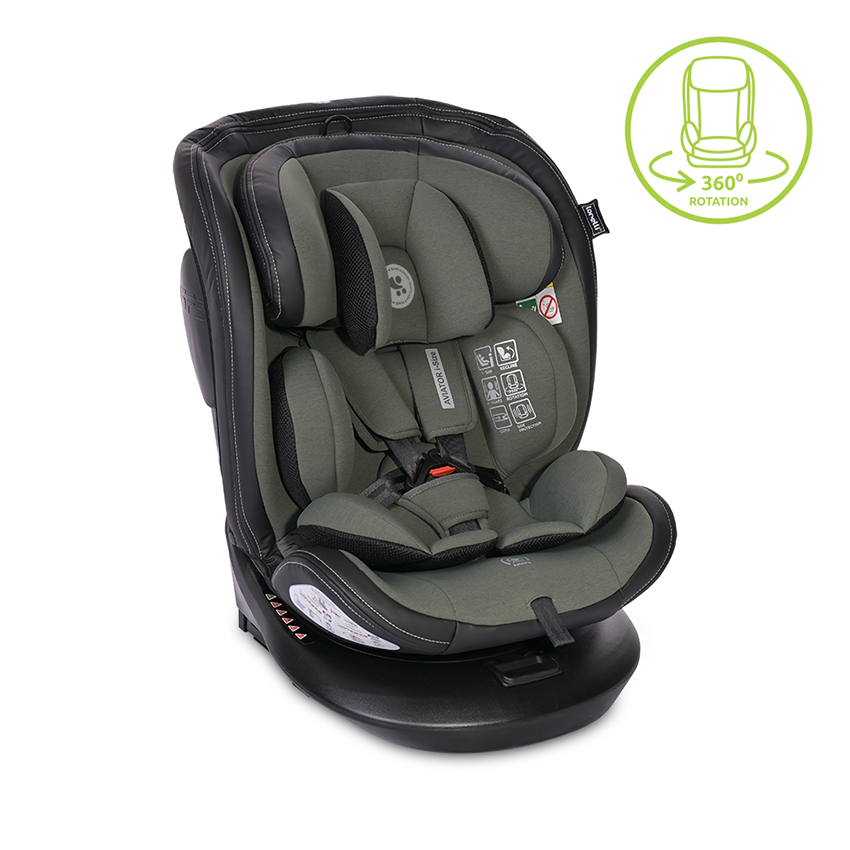 Стол за кола aviator i-size isofix 40-150 cm green