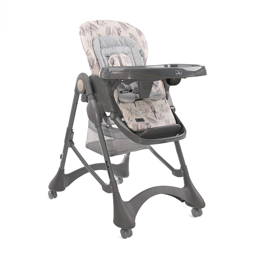 Καρέκλα τραπεζαρίας bellissimo γκρι παπαγάλοι οικολογικό δέρμα