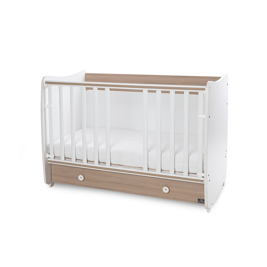 Bed dream 60/120 χρώμα λευκό/κεχριμπαρένιο νέο