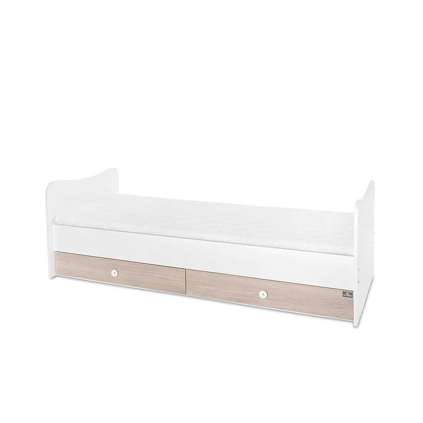 Κρεβάτι minimax 190/72 χρώμα λευκό/κεχριμπαρένιο νέο
