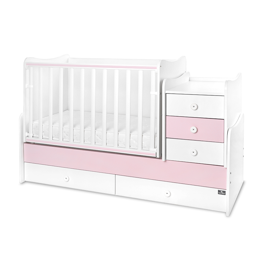 Κρεβάτι maxi συν νέο 70/160 λευκό/ροζ ορχιδέας-3κουτί