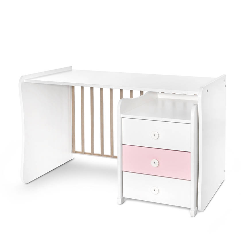 Κρεβάτι maxi συν νέο 70/160 λευκό/ροζ ορχιδέας-3κουτί