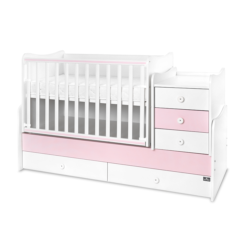 Κρεβάτι maxi συν νέο 70/160 λευκό/ροζ ορχιδέας-3κουτί