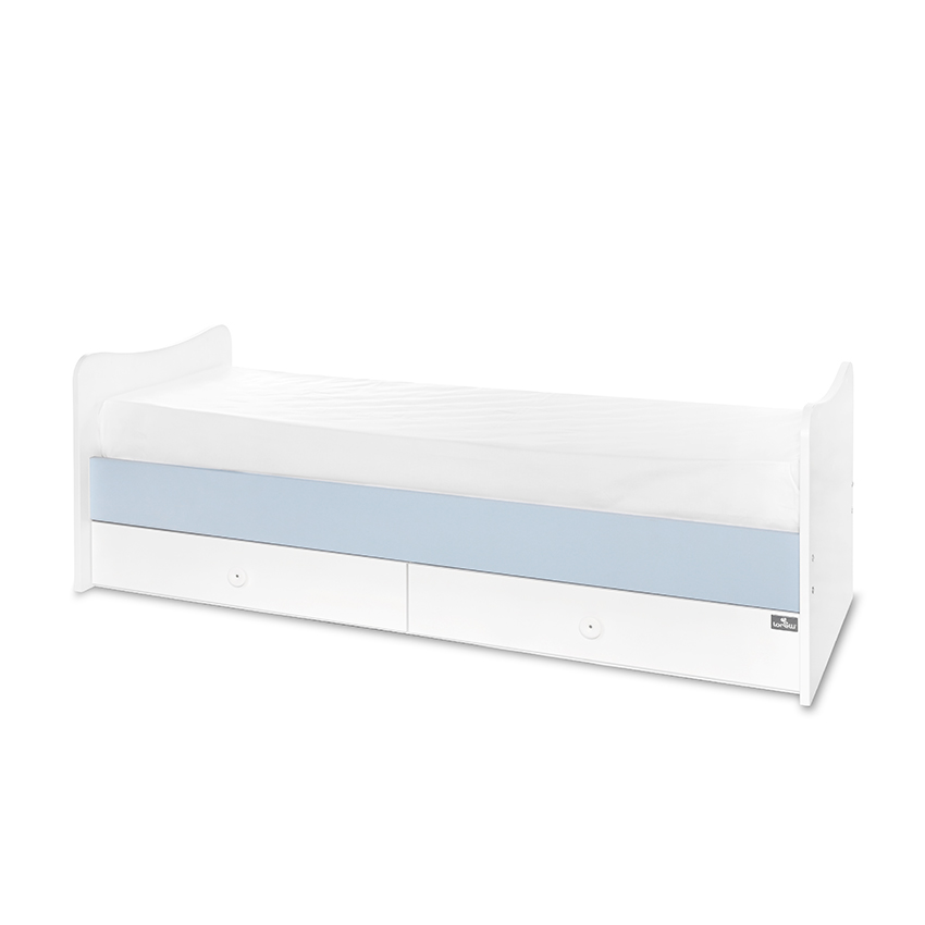 Κρεβάτι maxi plus νέο 70/160 λευκό/baby blue-3box