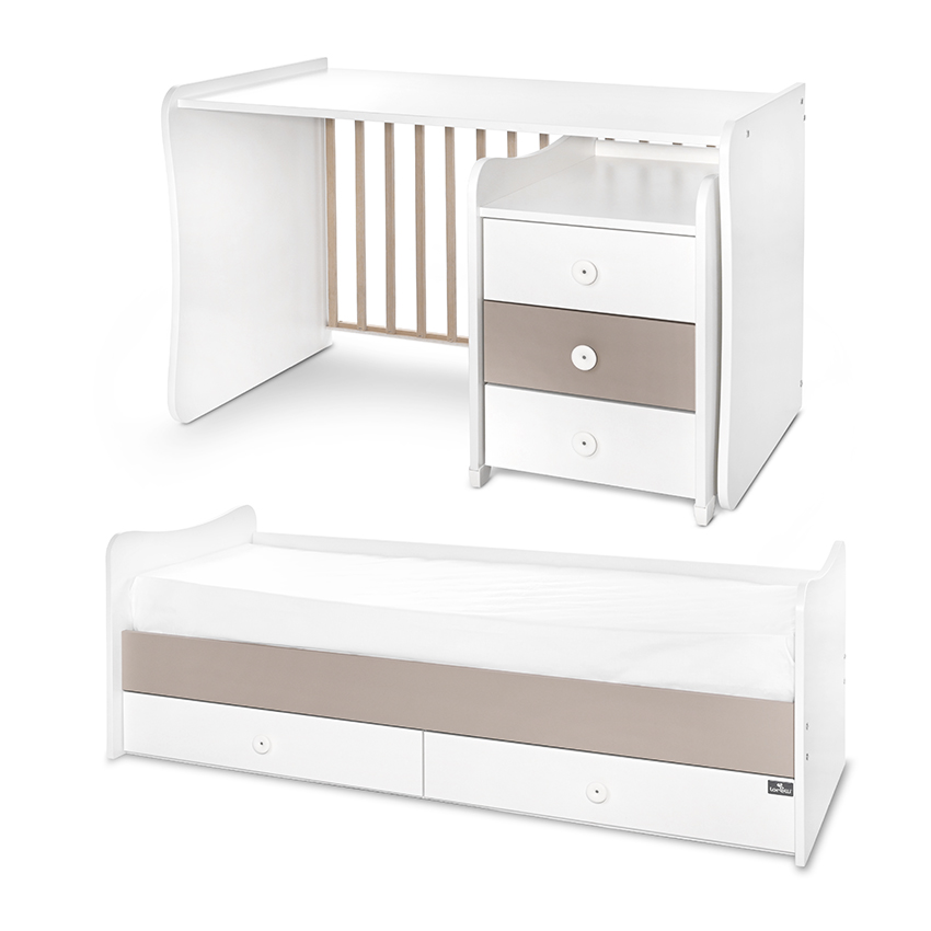 Κρεβάτι maxi plus νέο 70/160 λευκό + κορδόνι -3κουτί