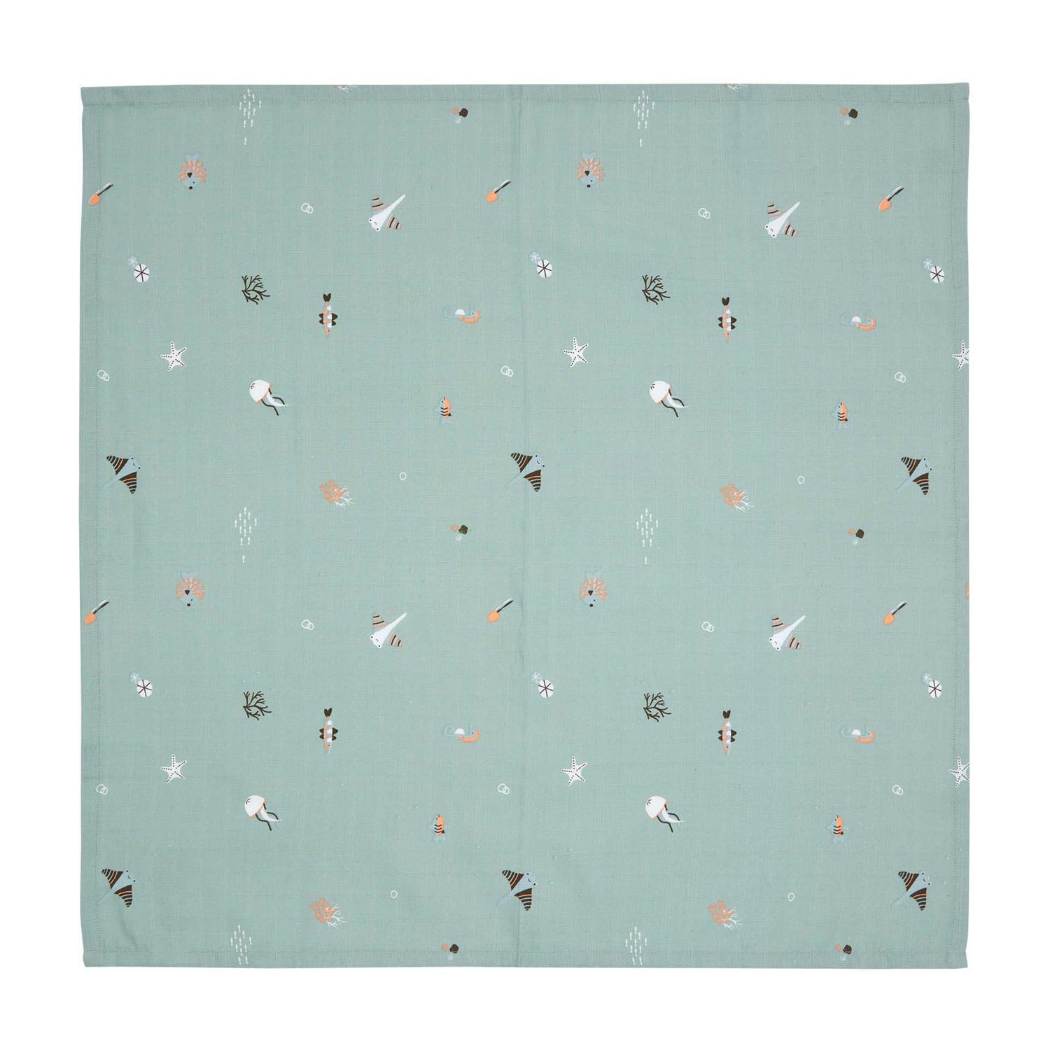 Πάνα από μουσελίνα Bebe-Jou 110x110cm - Ocean Vibes