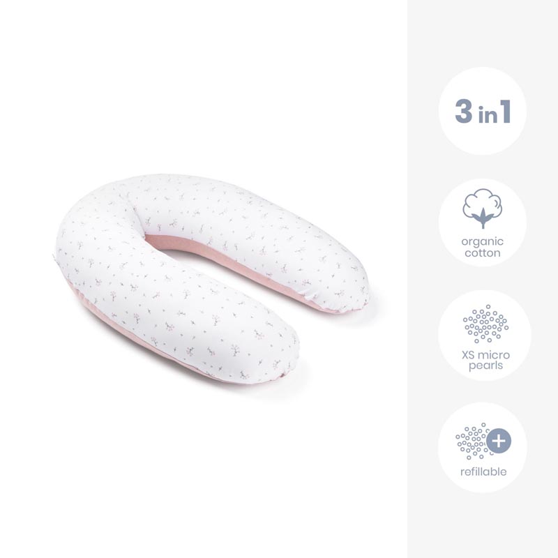 Doomoo Buddy Mother's Pillow - Flower Pink