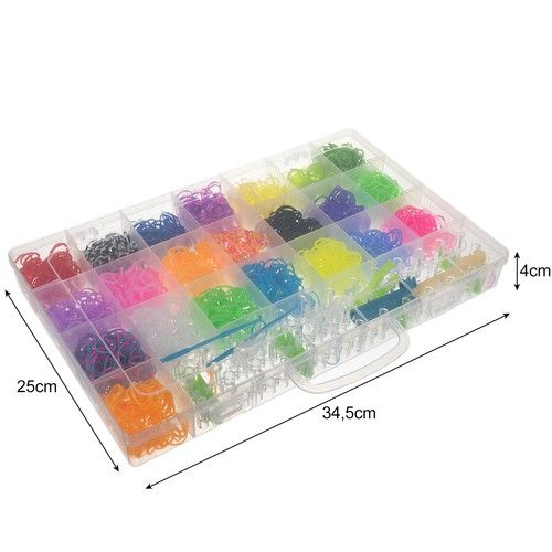 Δημιουργικό σετ - πλέξτε τα δικά σας βραχιόλια από 4400 τμχ. λαστιχάκια - Kruzzel