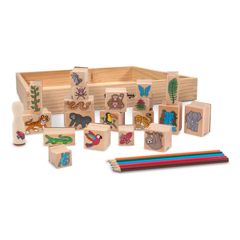 Δημιουργικό Σετ γραμματοσήμων - Rainforest - Melissa & Doug