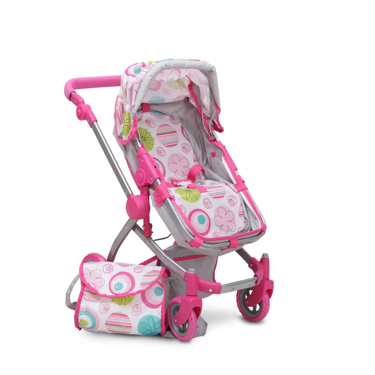 Καρότσι κούκλας Pink Rose 9651B