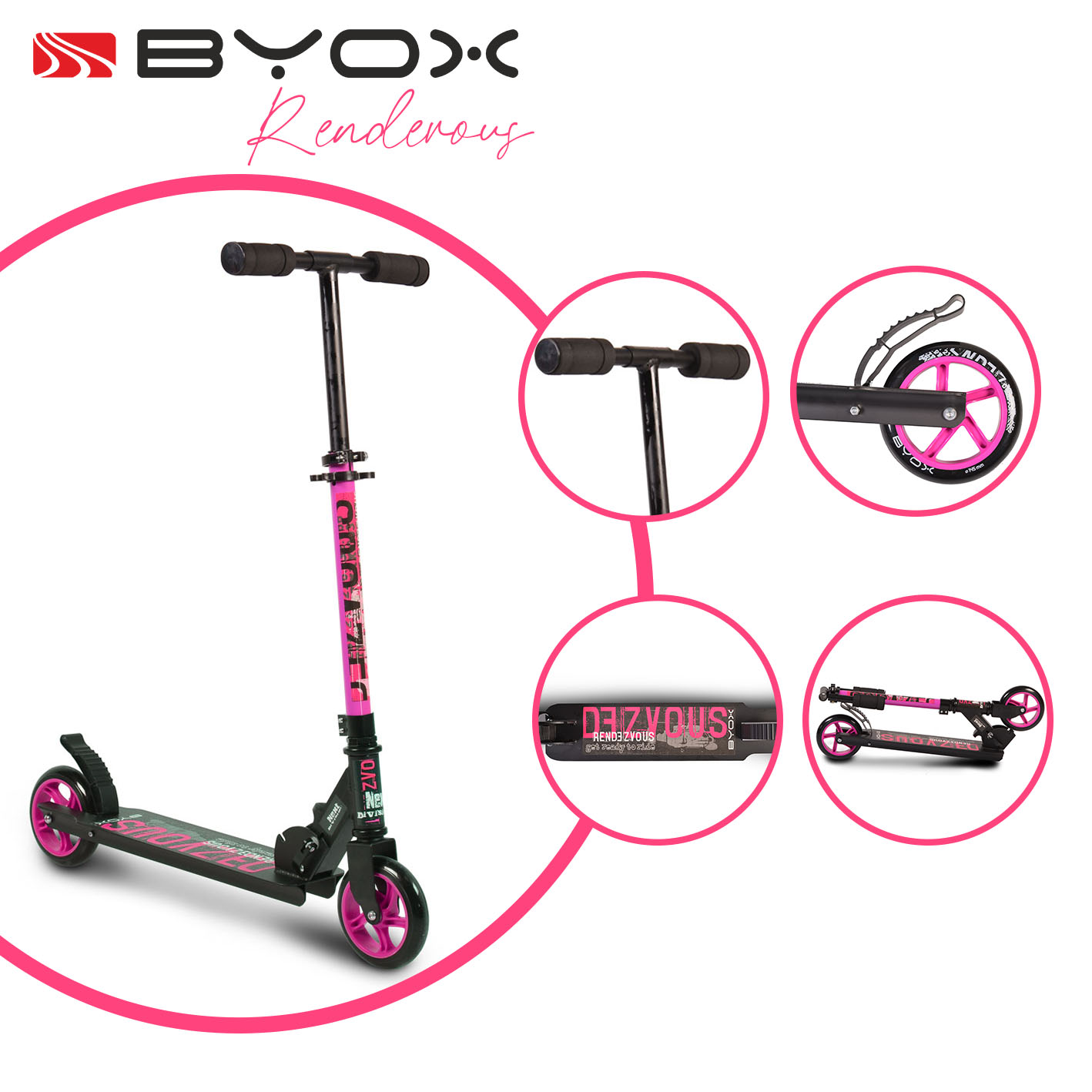 Scooter Rendevous ροζ