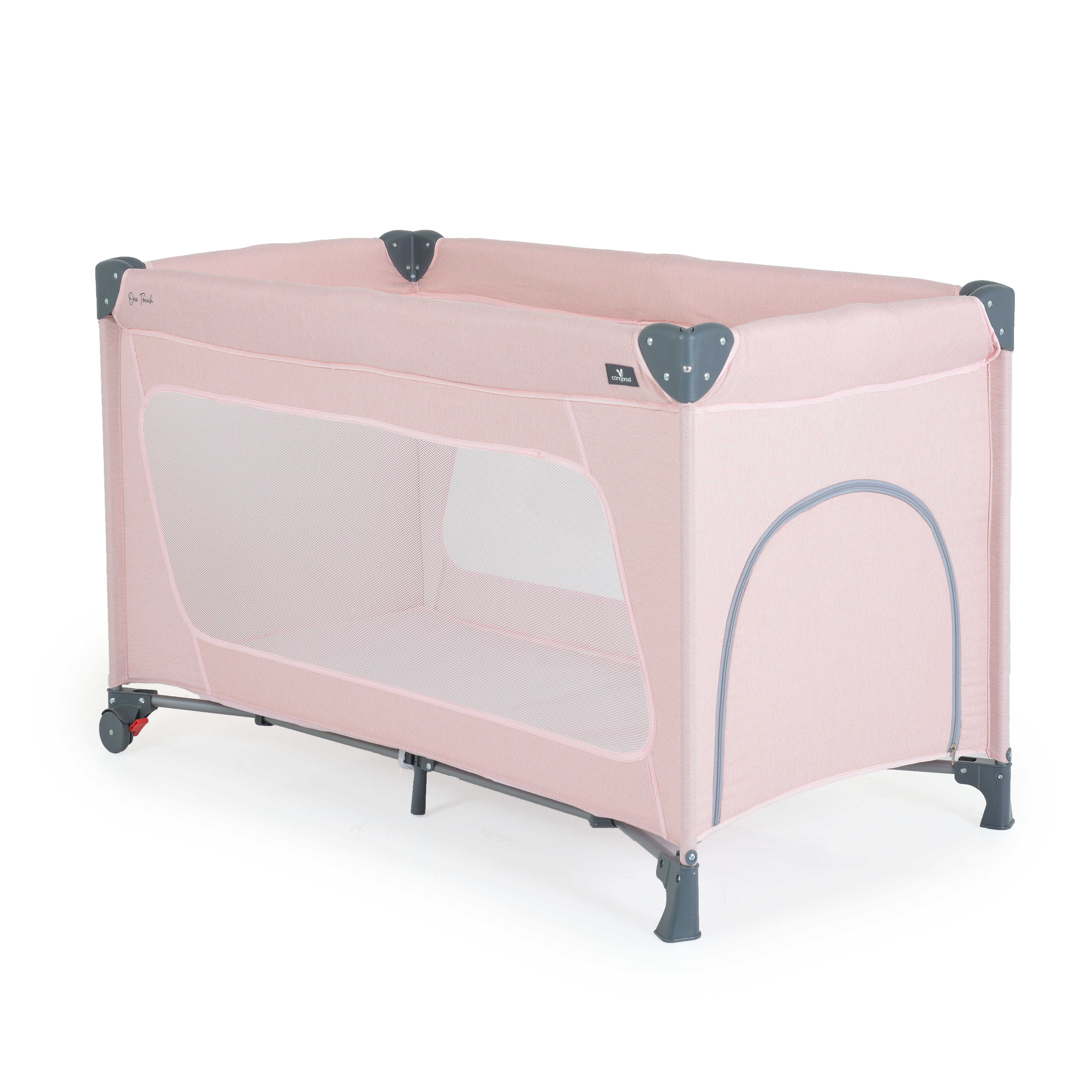 Παρκοκρέβατο One touch ροζ