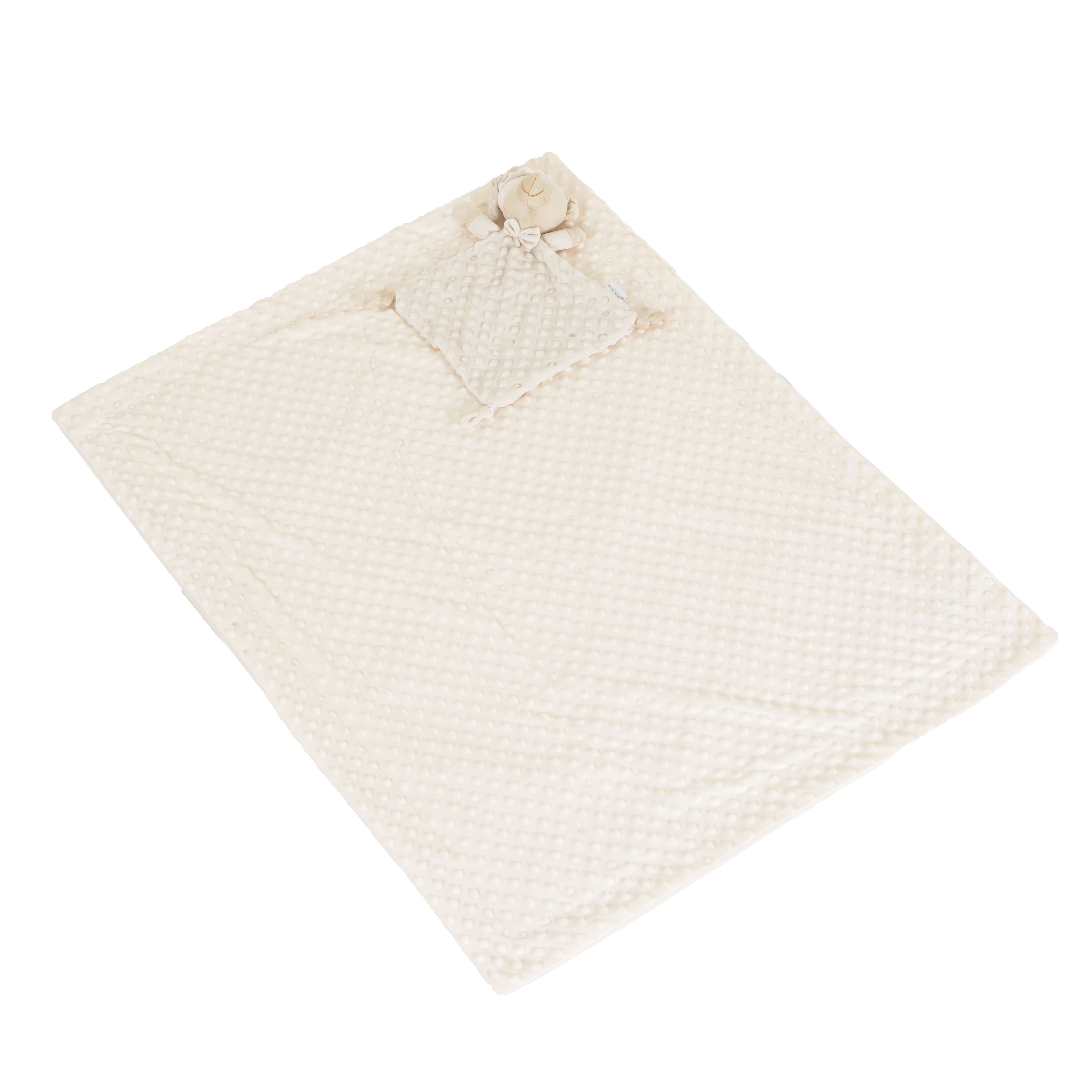 Κουβέρτα 75/100 cm με παιχνίδι Bennie beige