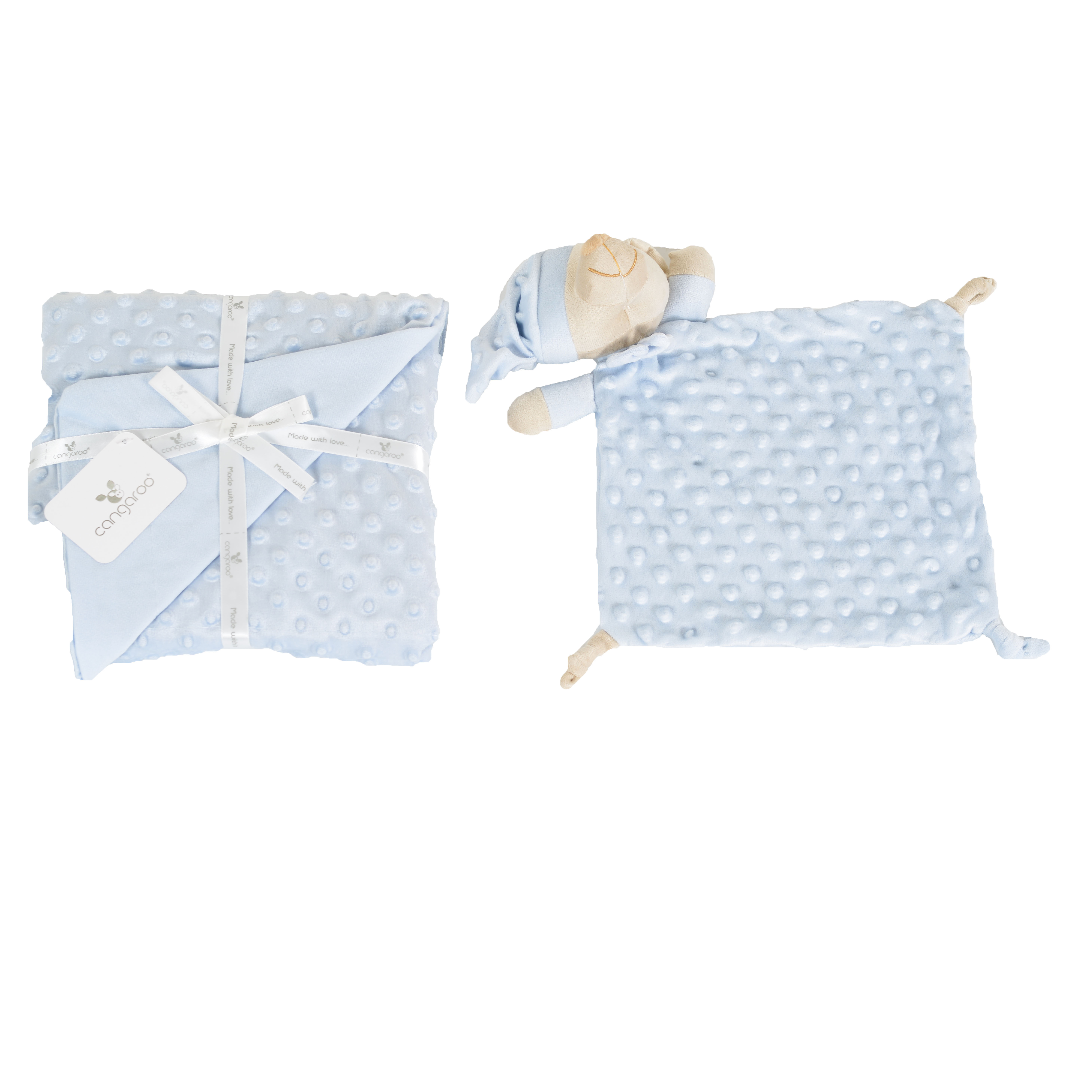 Κουβέρτα 75/100 cm με παιχνίδι Bennie blue