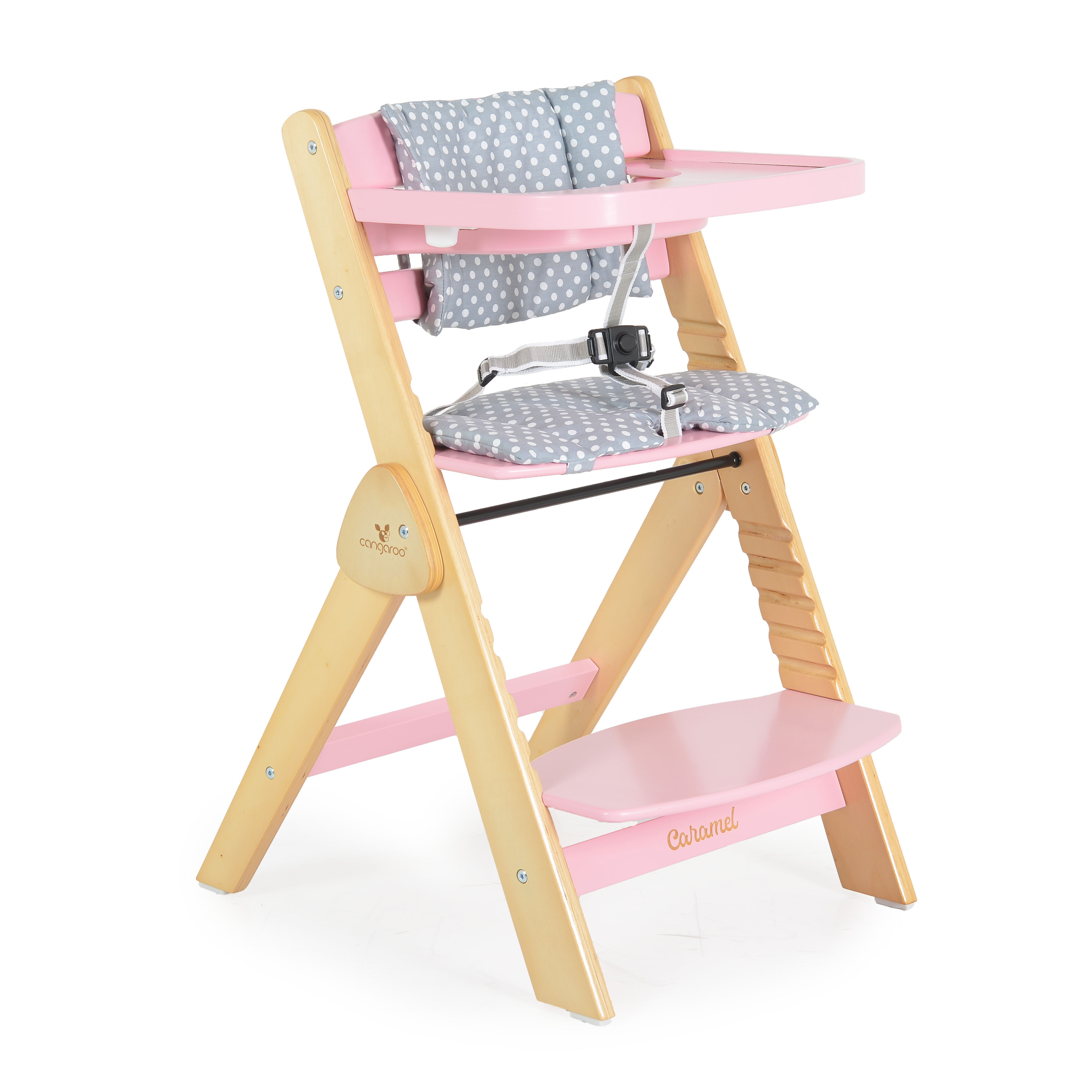 Ξύλινη καρέκλα τραπεζαρίας ροζ καραμέλα