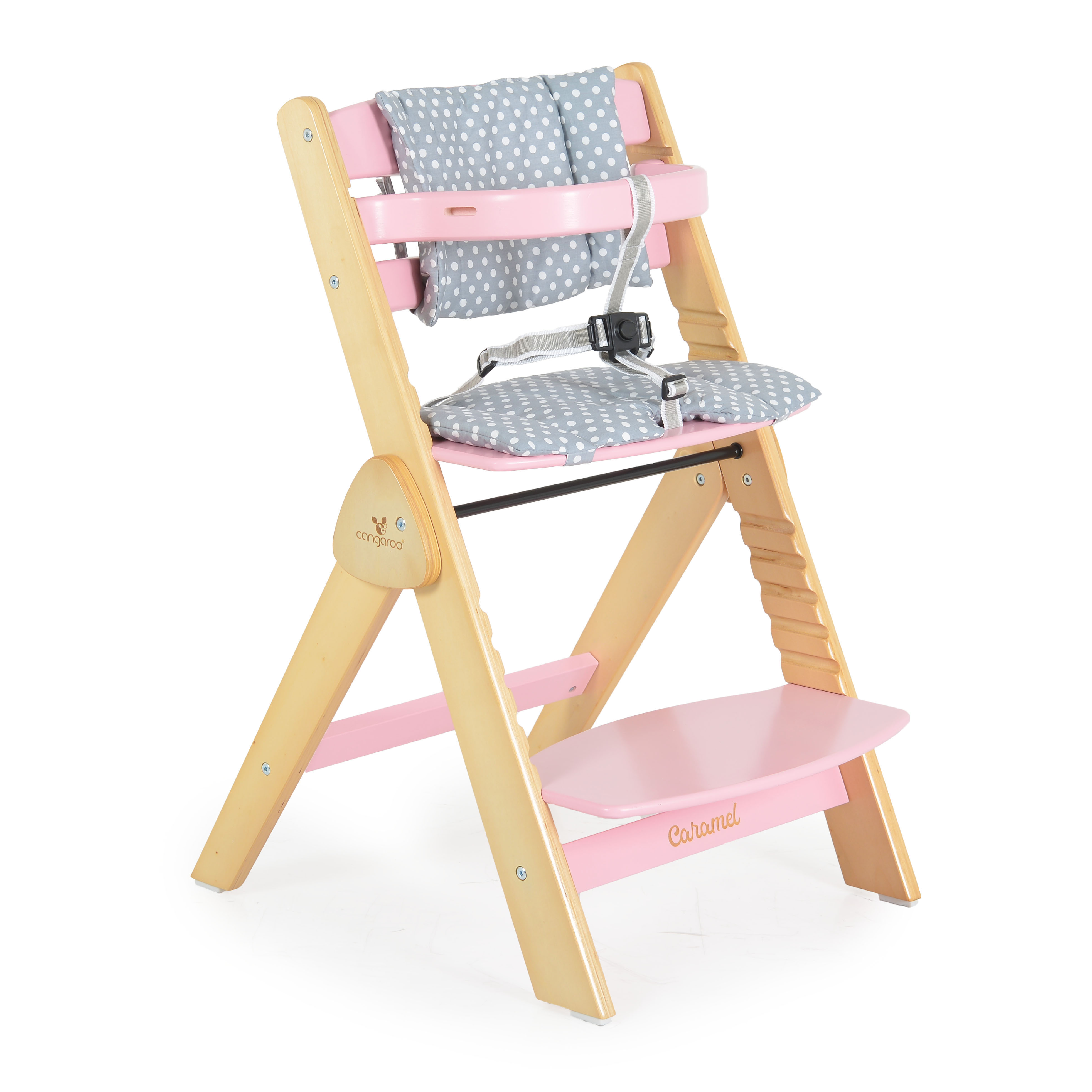 Ξύλινη καρέκλα τραπεζαρίας ροζ καραμέλα