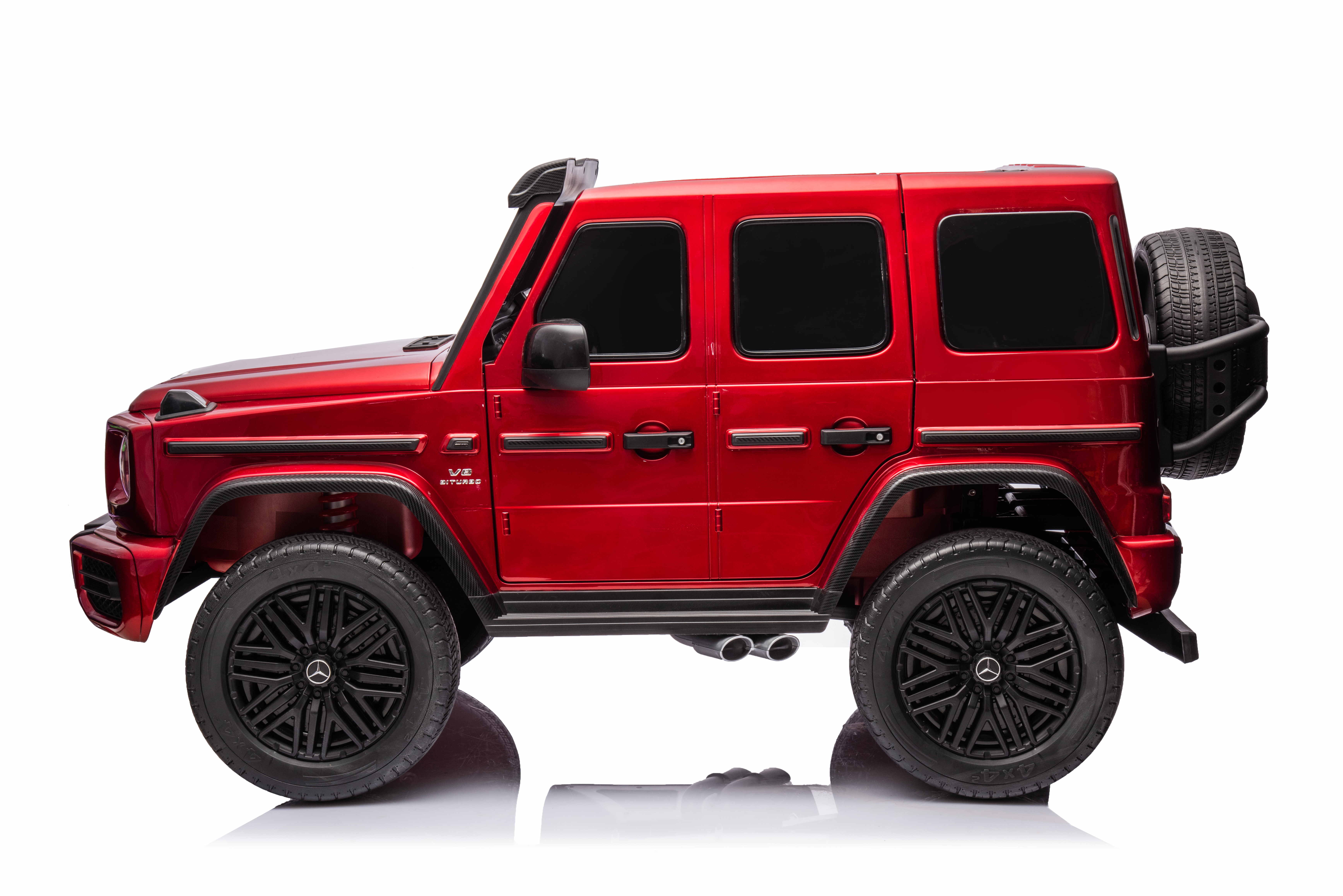SUV Mercedes G63 4x4 με μπαταρίες μεταλλικό κόκκινο