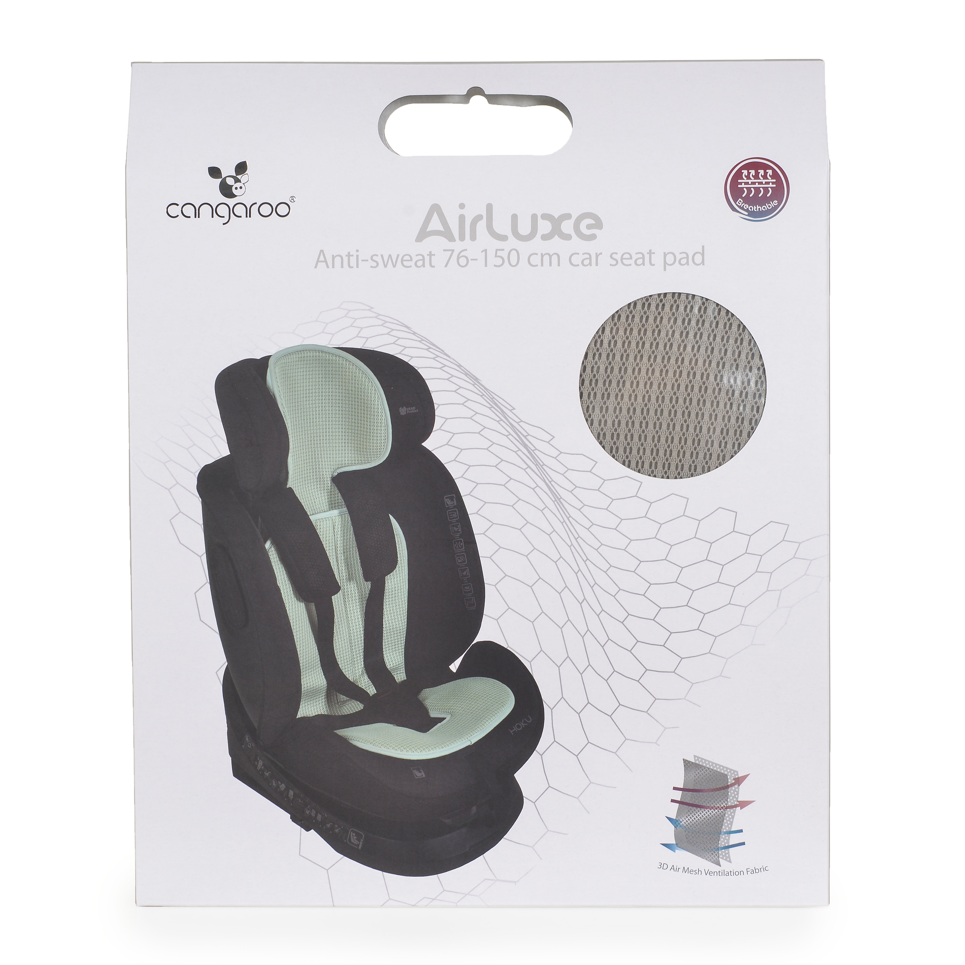 Μαξιλάρι καθίσματος αυτοκινήτου 76-150 cm AIRLUXE γκρι