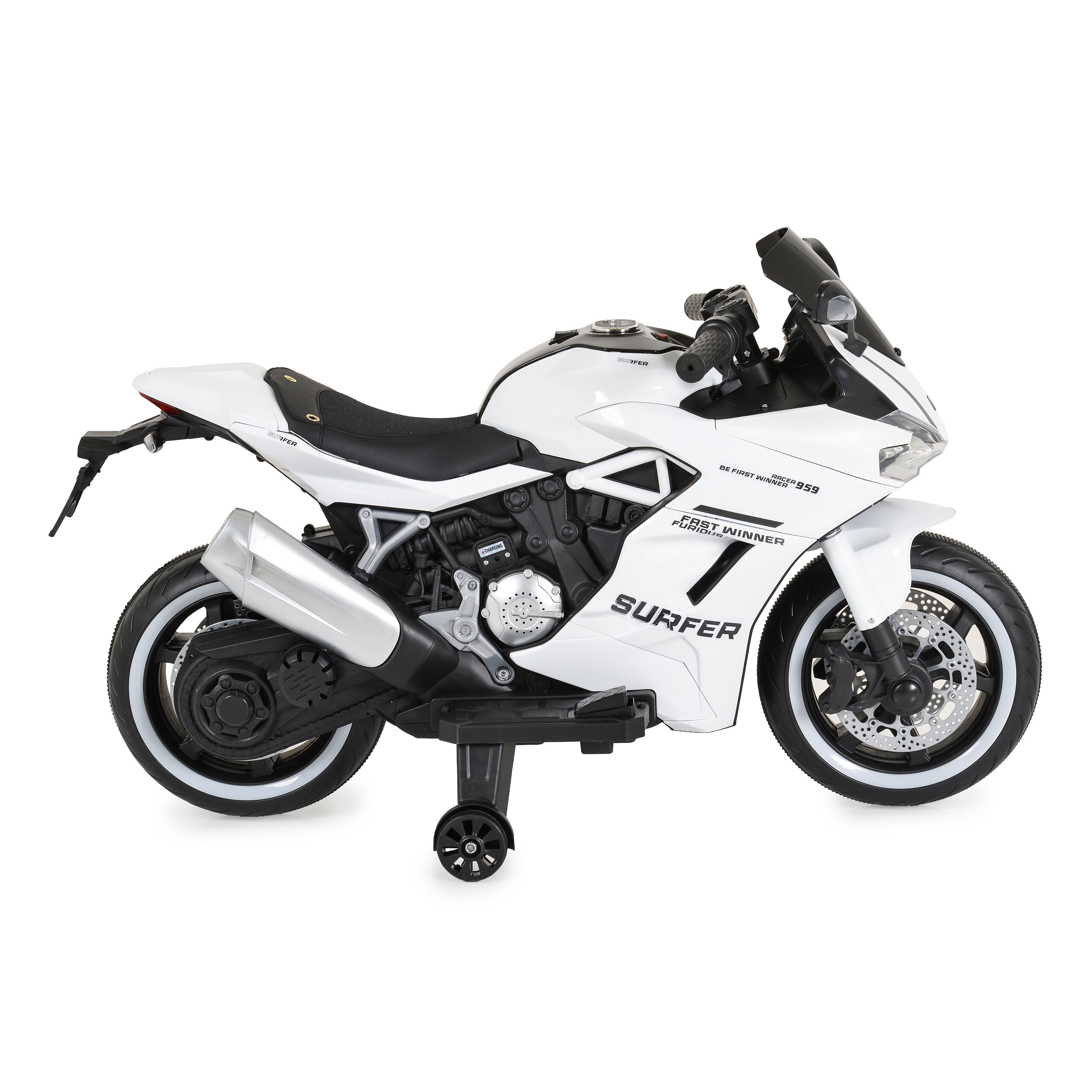 Πατίνι Surfer με μπαταρία, λευκό