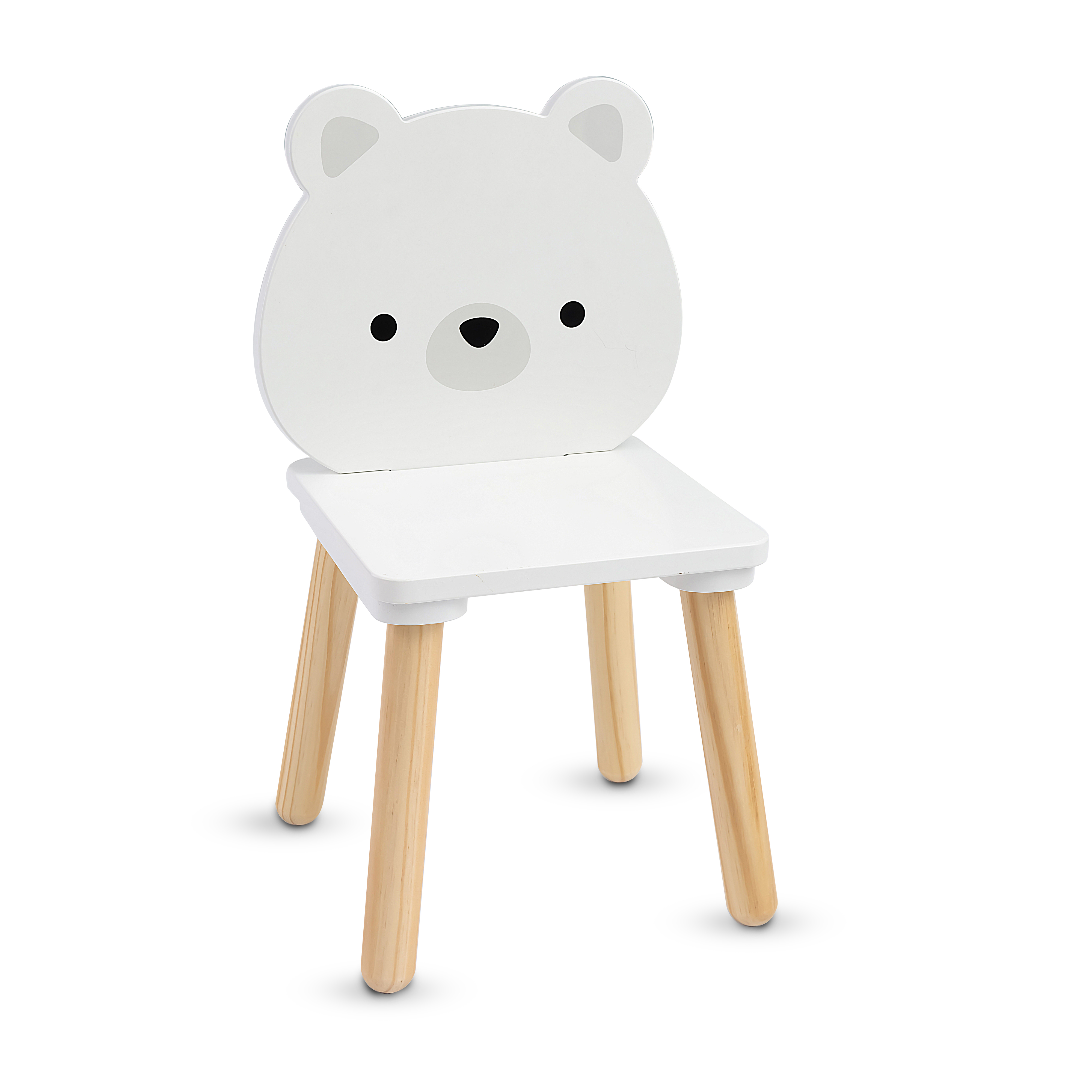 Ξύλινο τραπέζι με 2 καρέκλες White Bears
