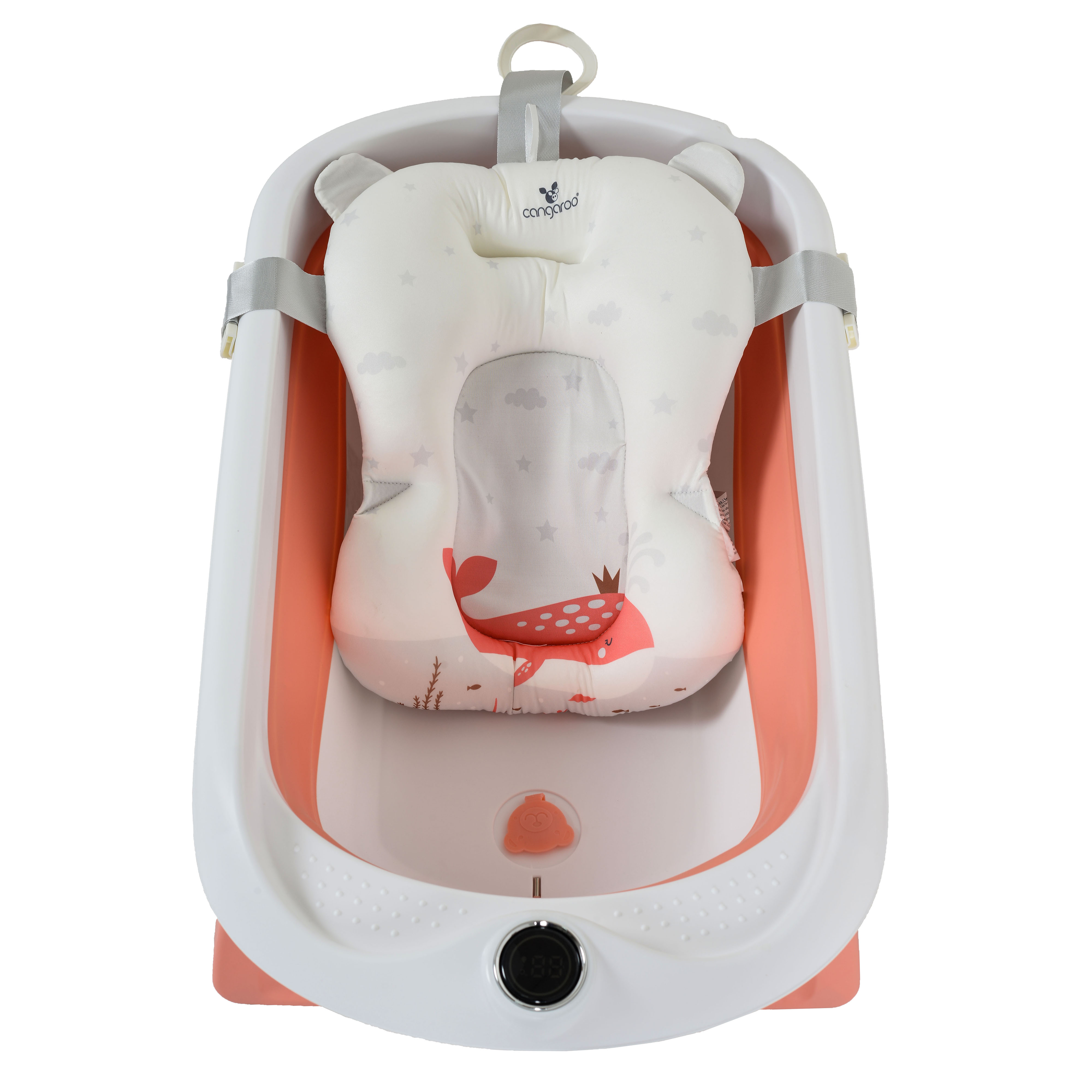 Πτυσσόμενο σετ μπάνιου μωρού Balena ροζ