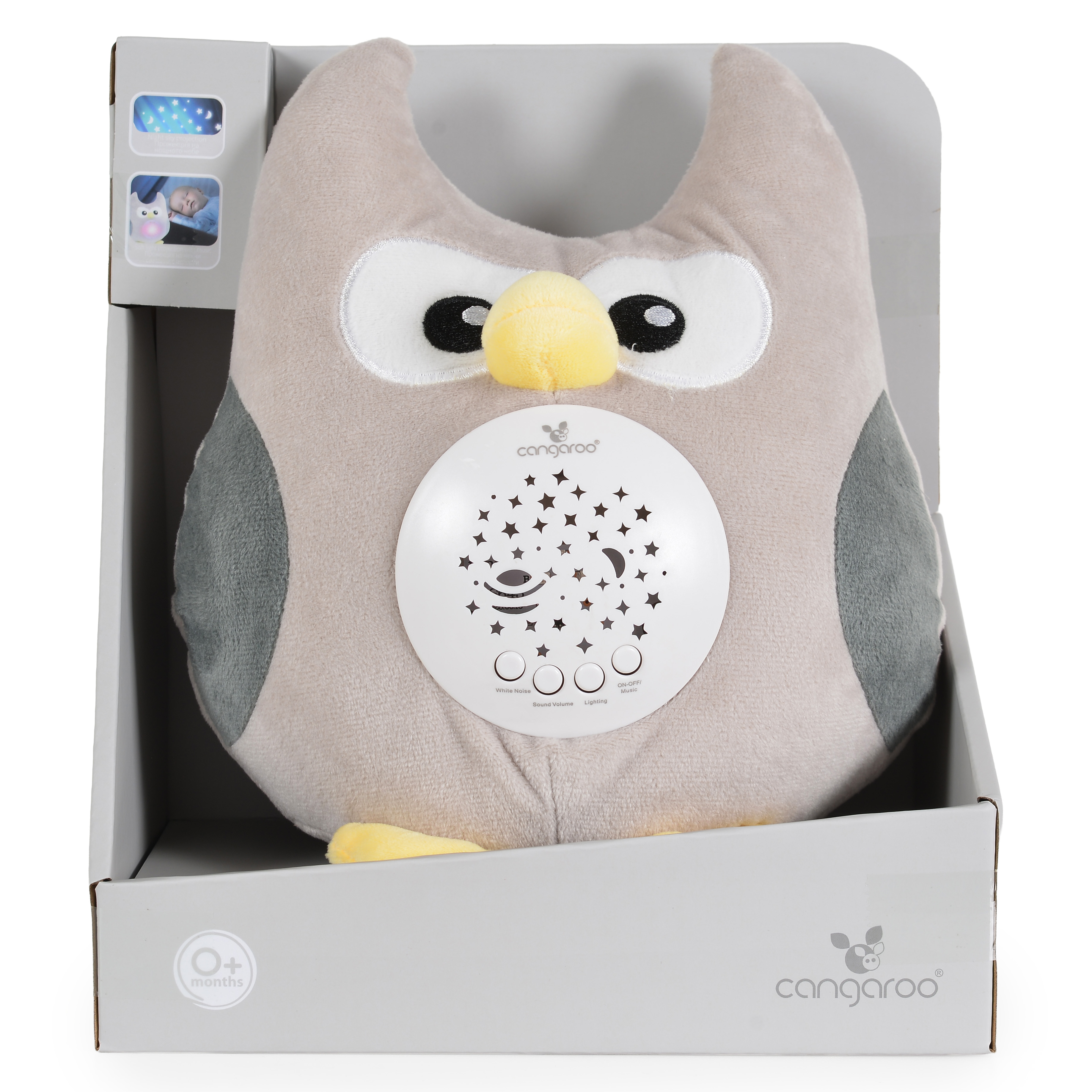 Νυχτερινό φως και προβολέας Owlie White Noise